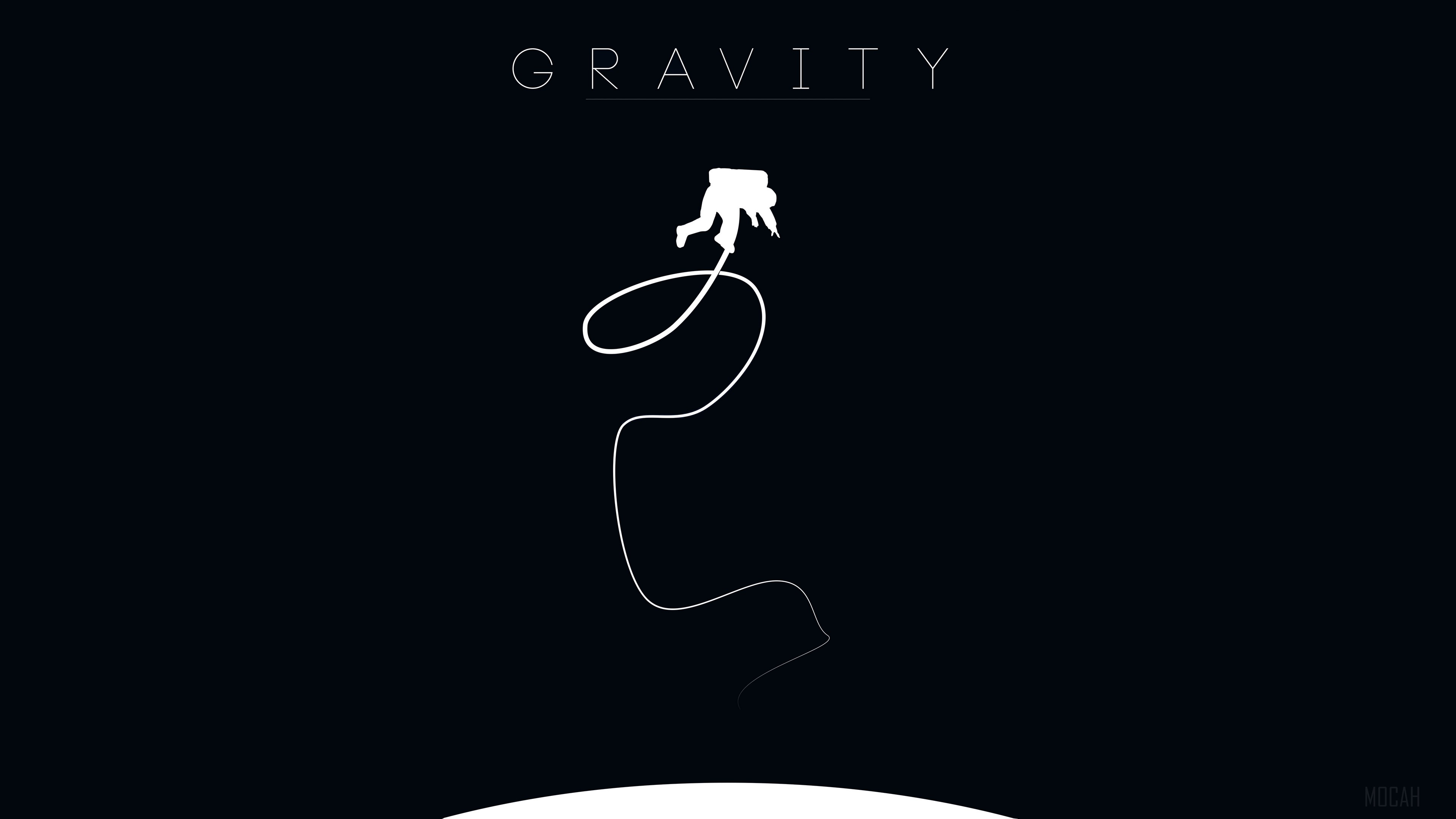 Gravity movie poster with astronaut HD Wallpaper