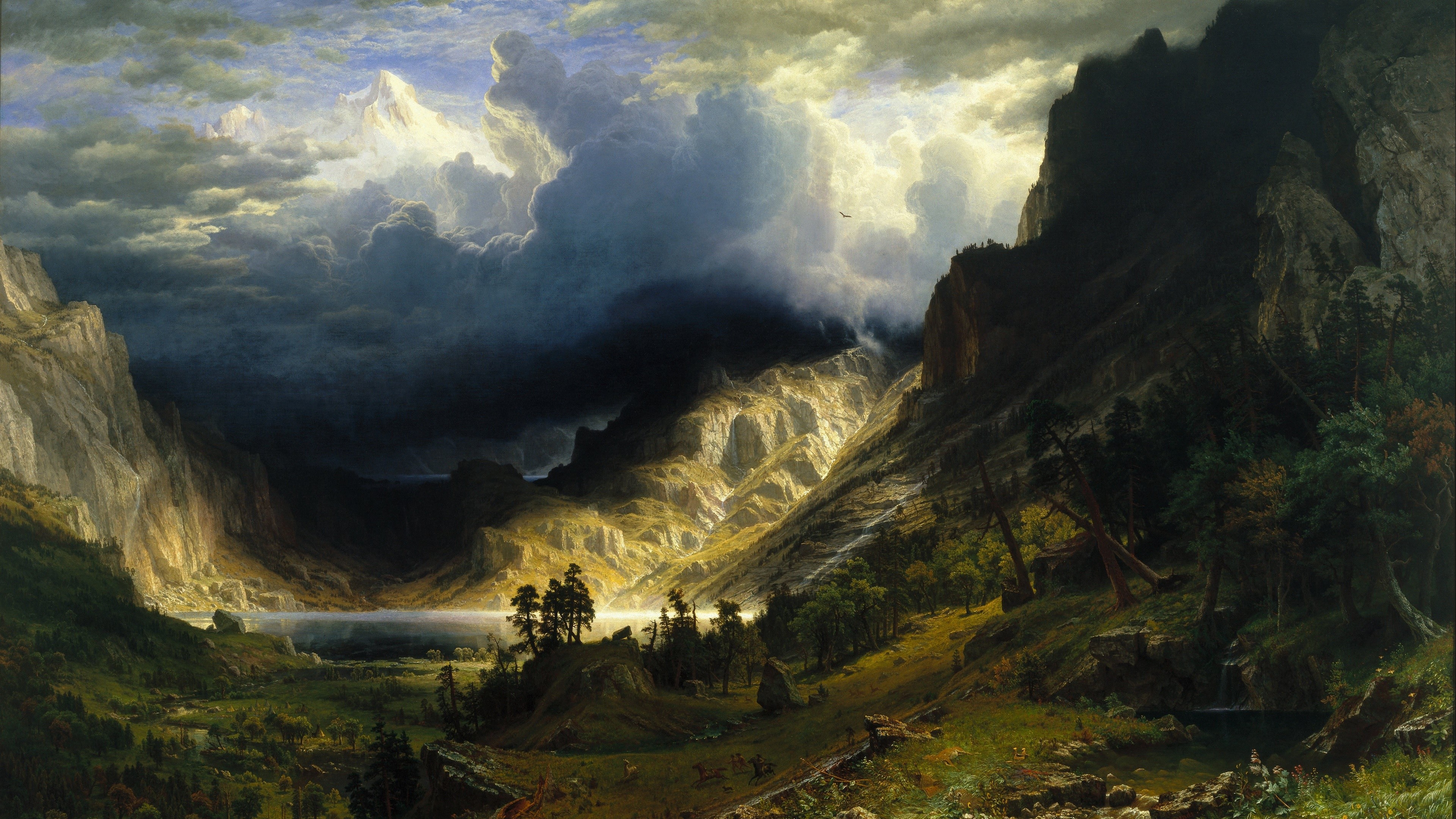 Storm in the Mountains HD Wallpaper