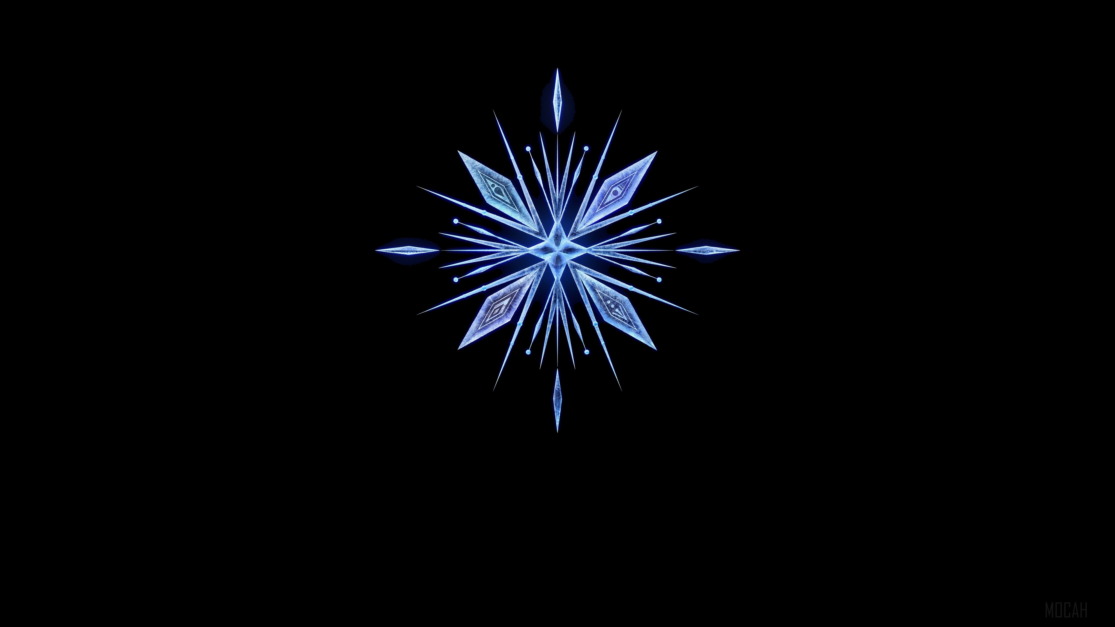 Frozen 2 4K Snowflake HD Wallpaper