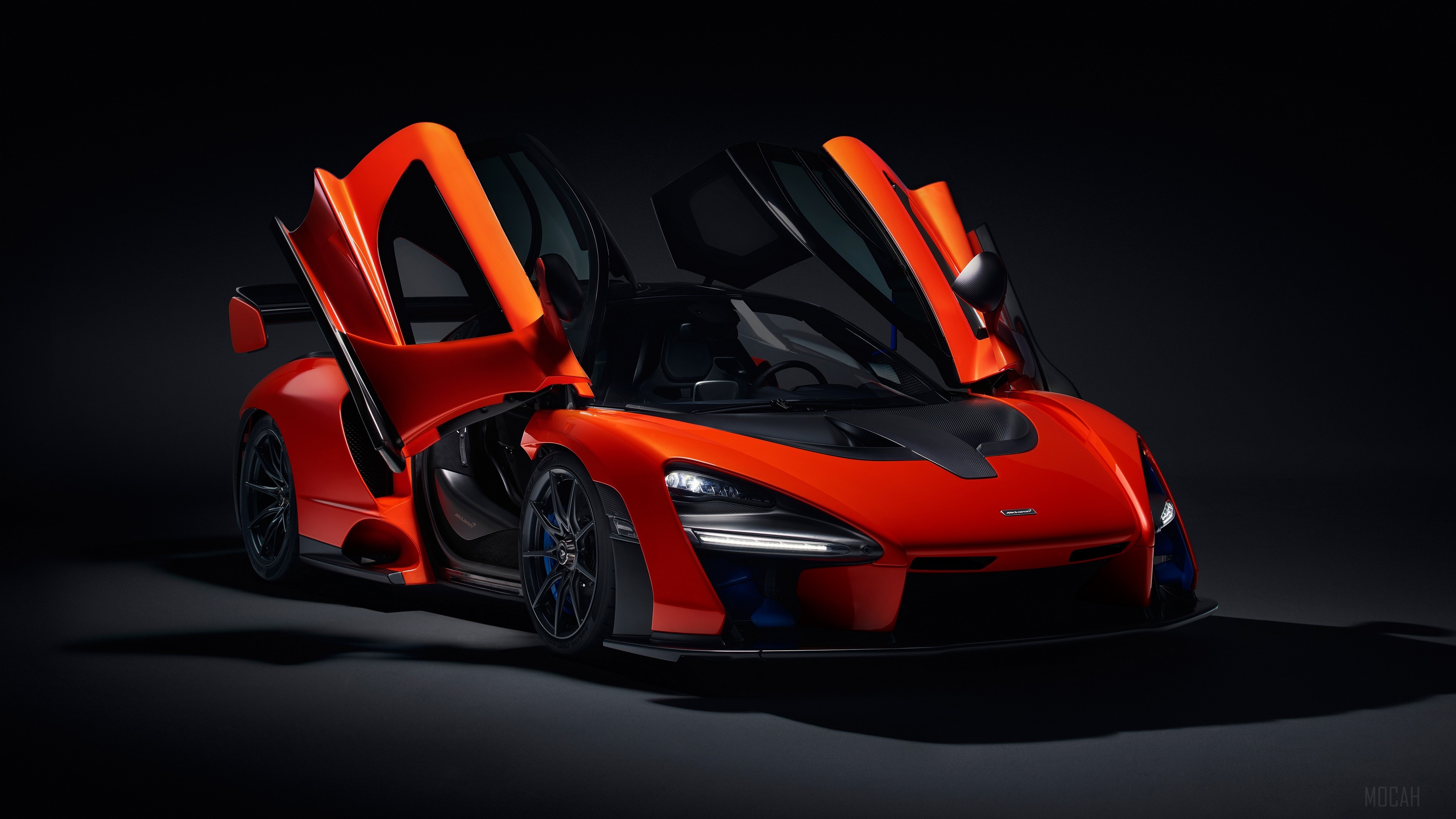 McLaren Senna supercar with doors open HD Wallpaper