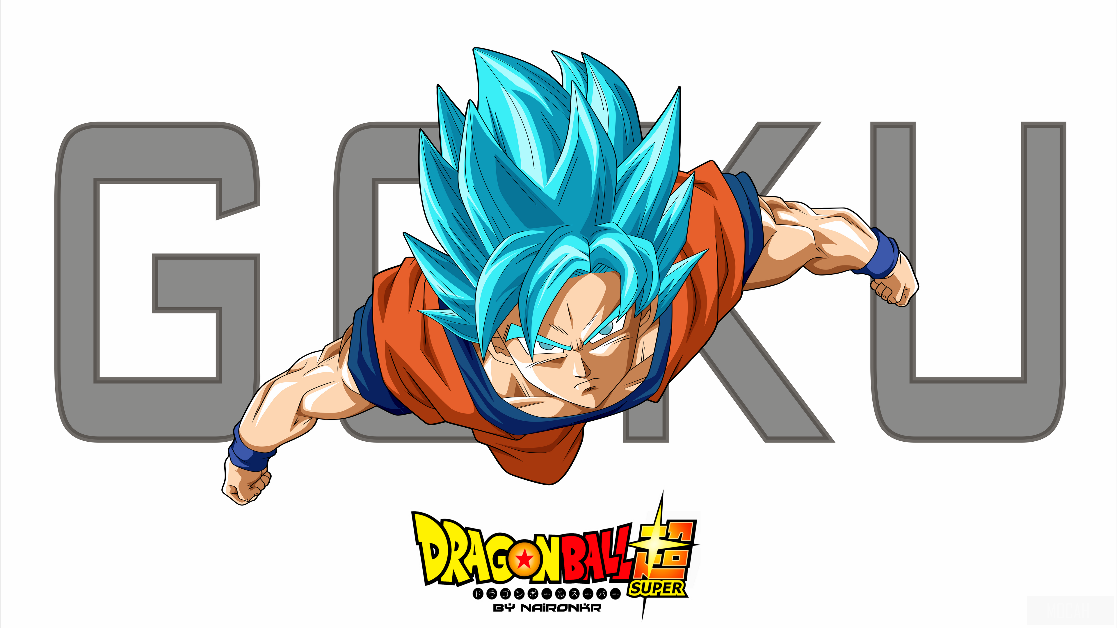 Goku from Dragon Ball Super SSGSS 4K HD Wallpaper