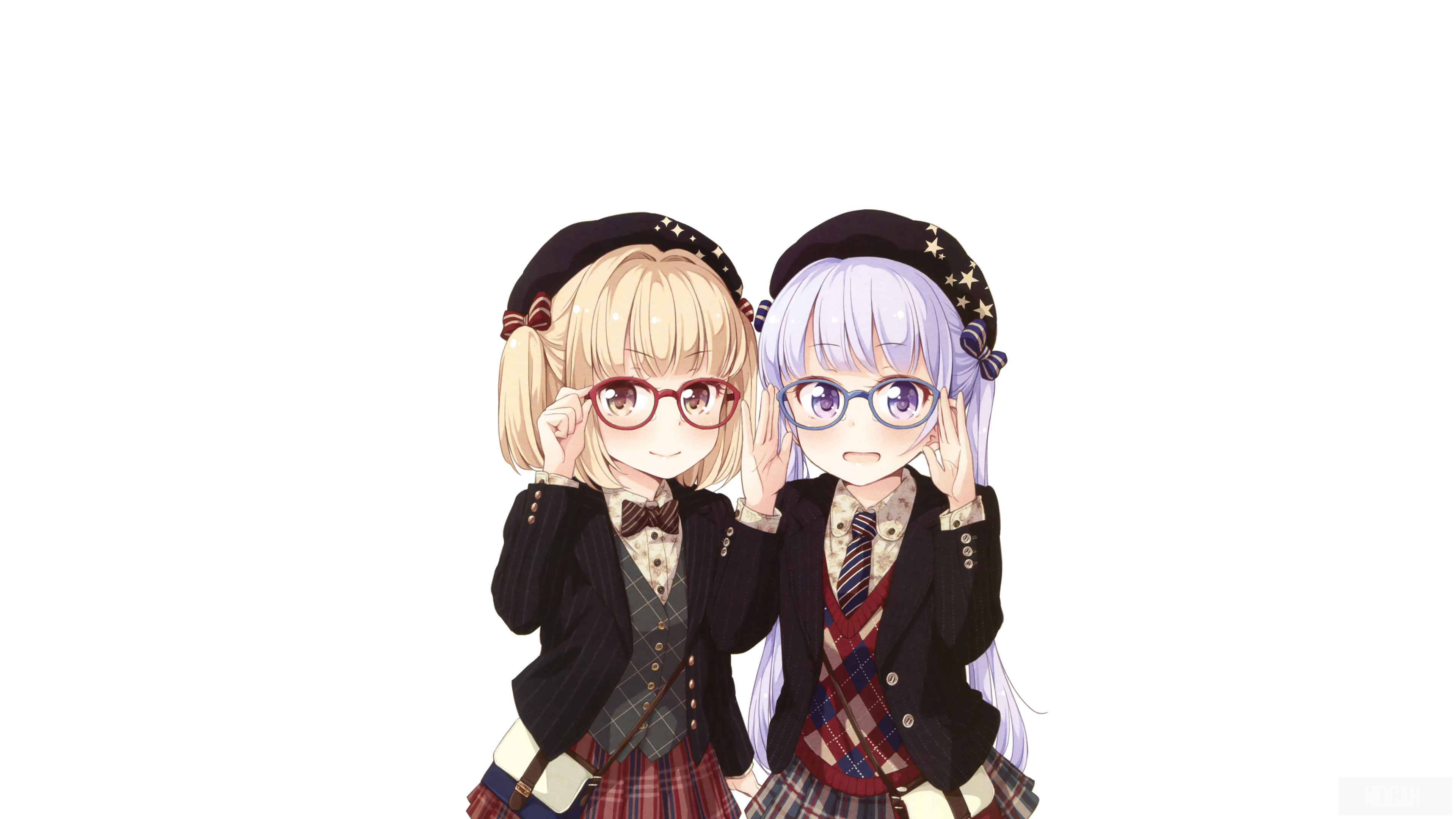 Aoba Suzukaze and Yun Iijima from New Game! 4K HD Wallpaper