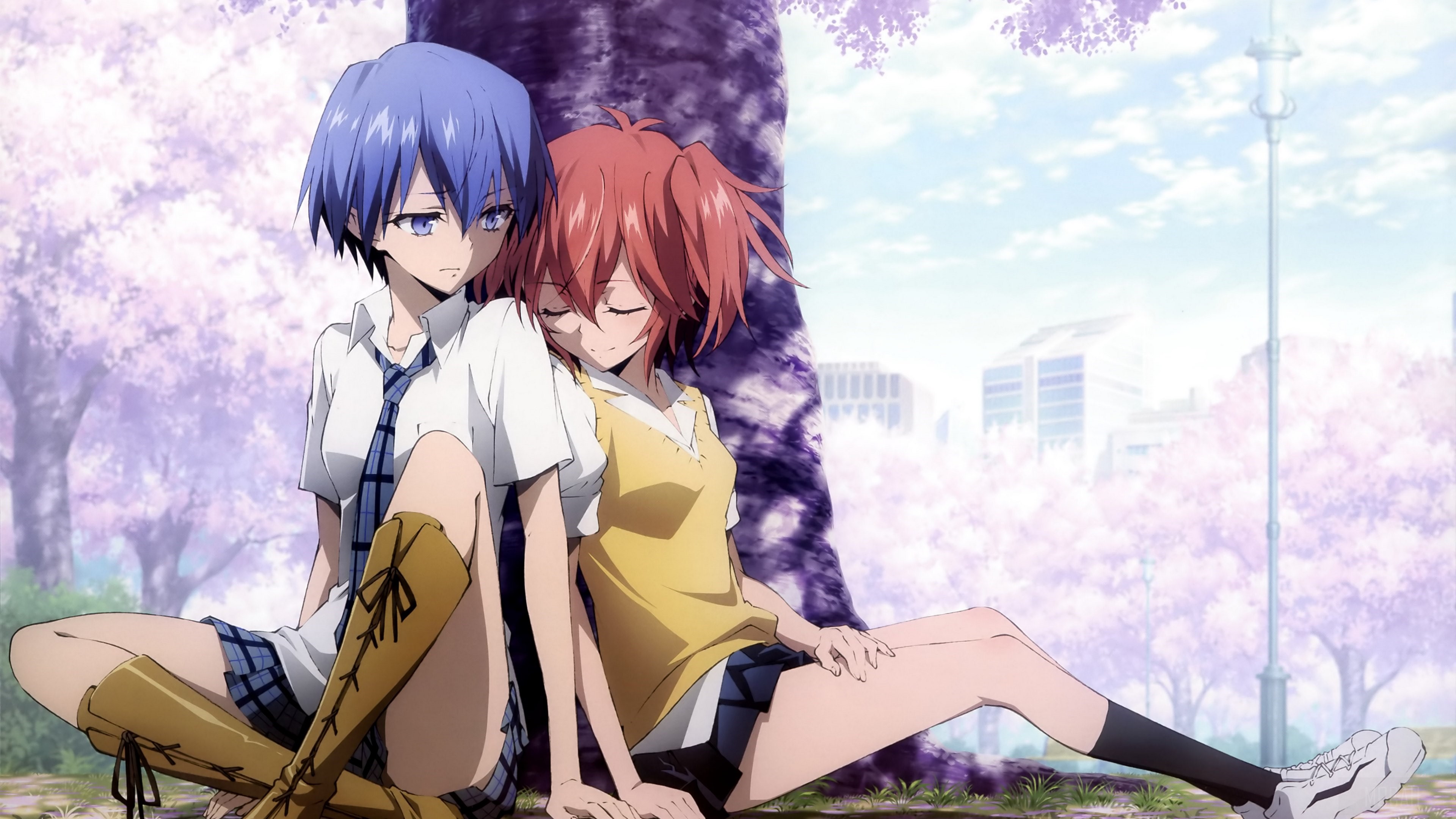 Tokaku Azuma and Haru Ichinose from Akuma no Riddle 4K HD Wallpaper