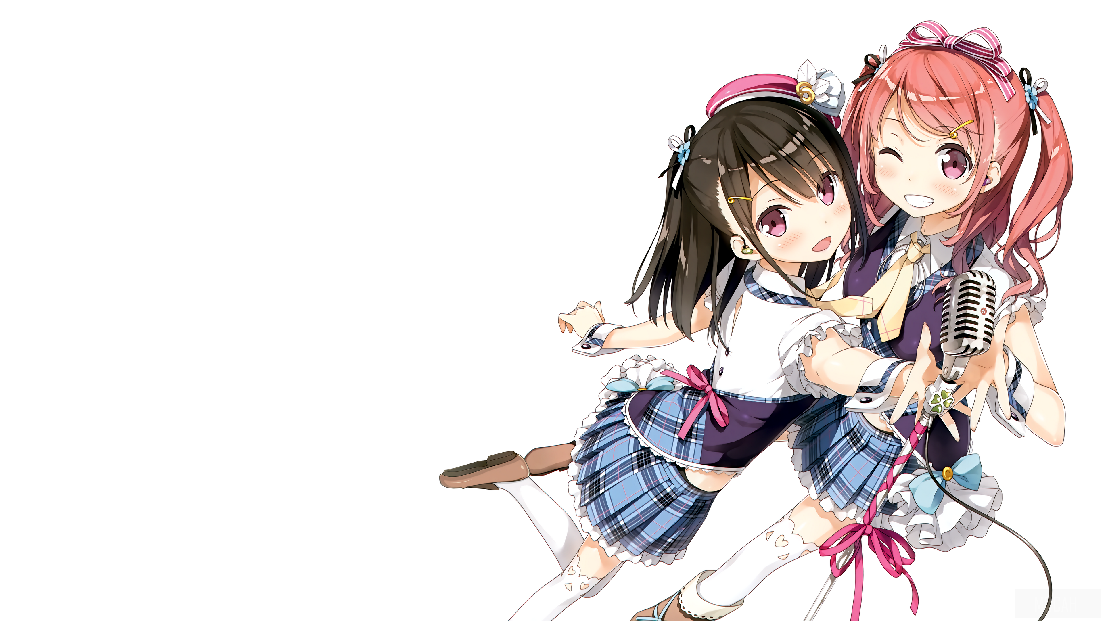 5 Nenme no Houkago Kurumi and Shizuku 4K HD Wallpaper