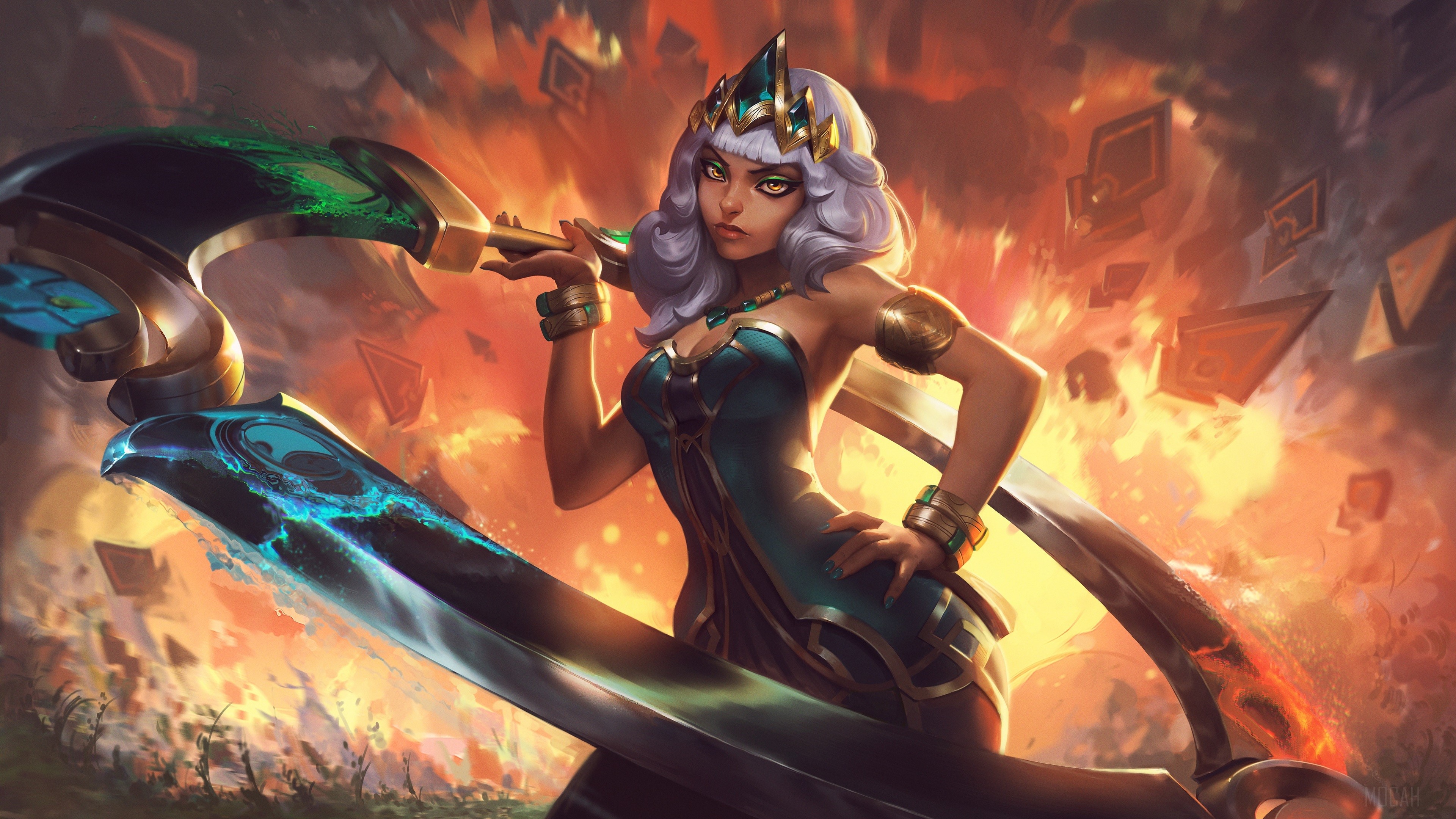 Qiyana from League of Legends 4K HD Wallpaper