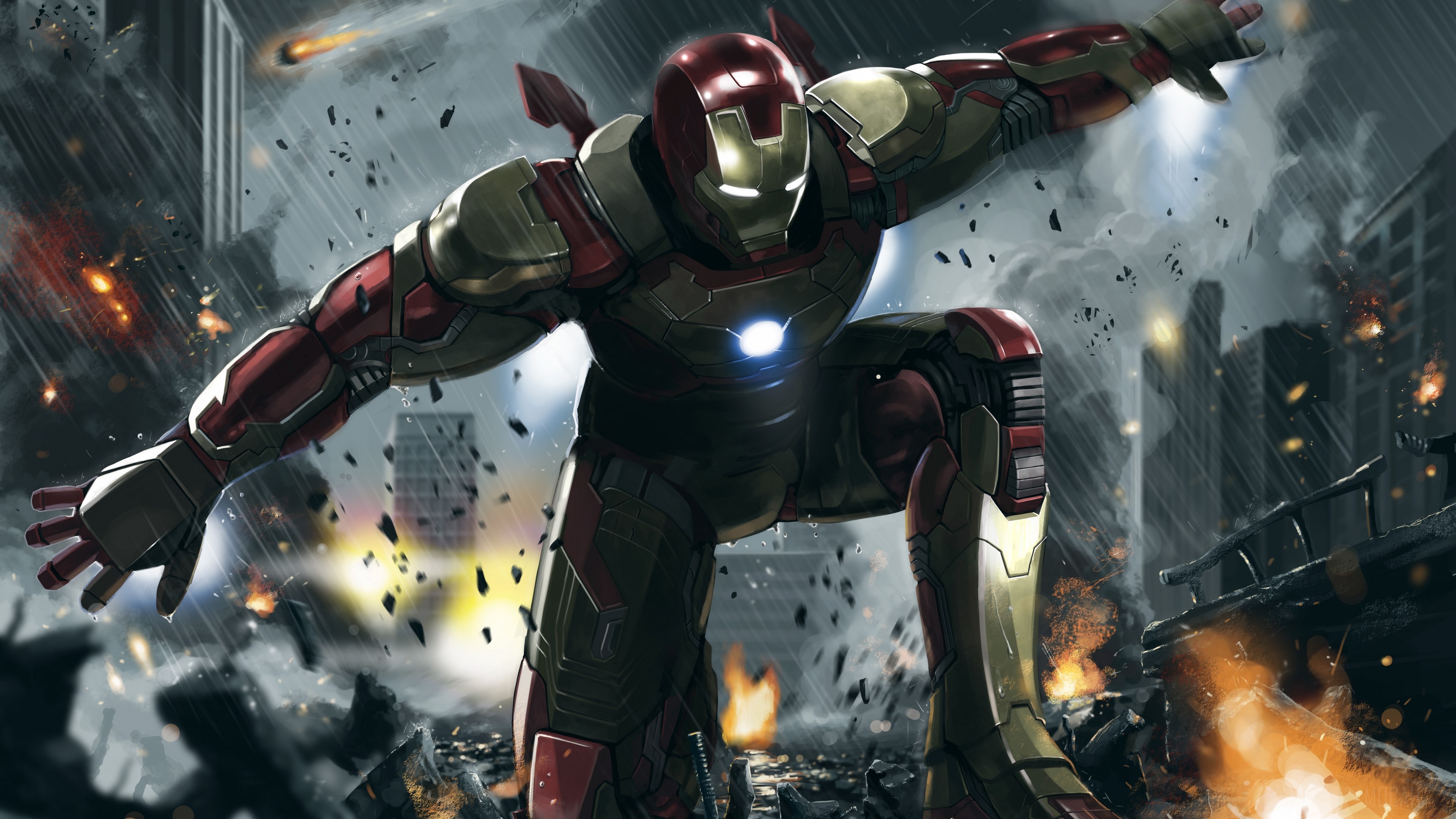Iron Man from Marvel Comics 4K HD Wallpaper