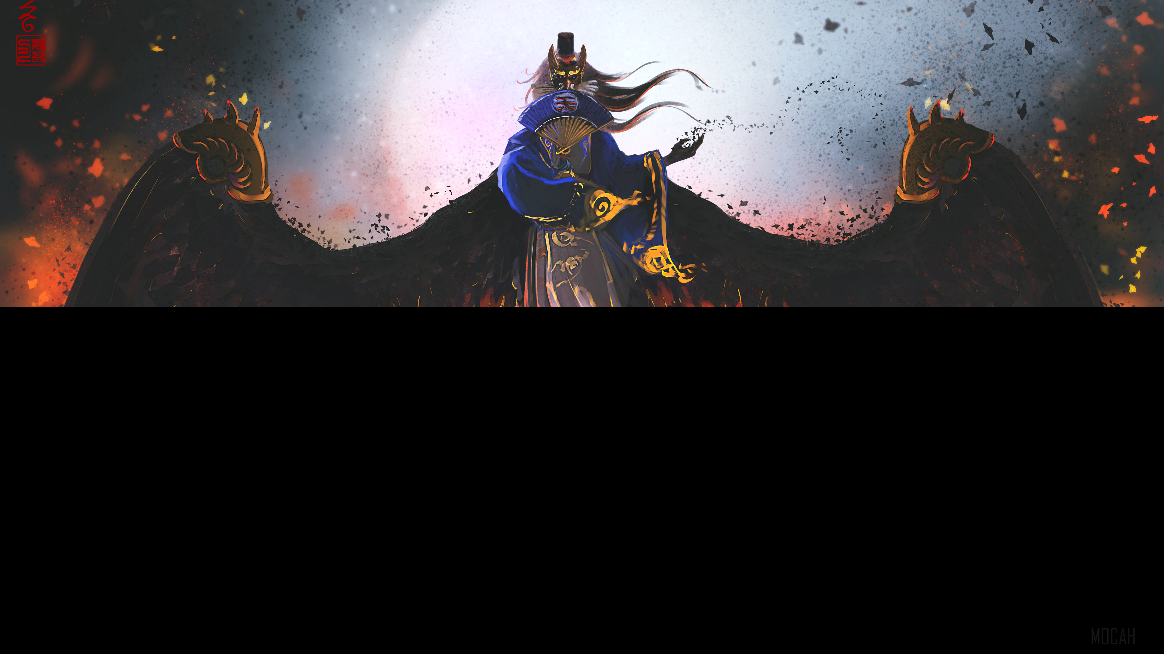 Ootengu from Onmyoji with Wings 4K HD Wallpaper