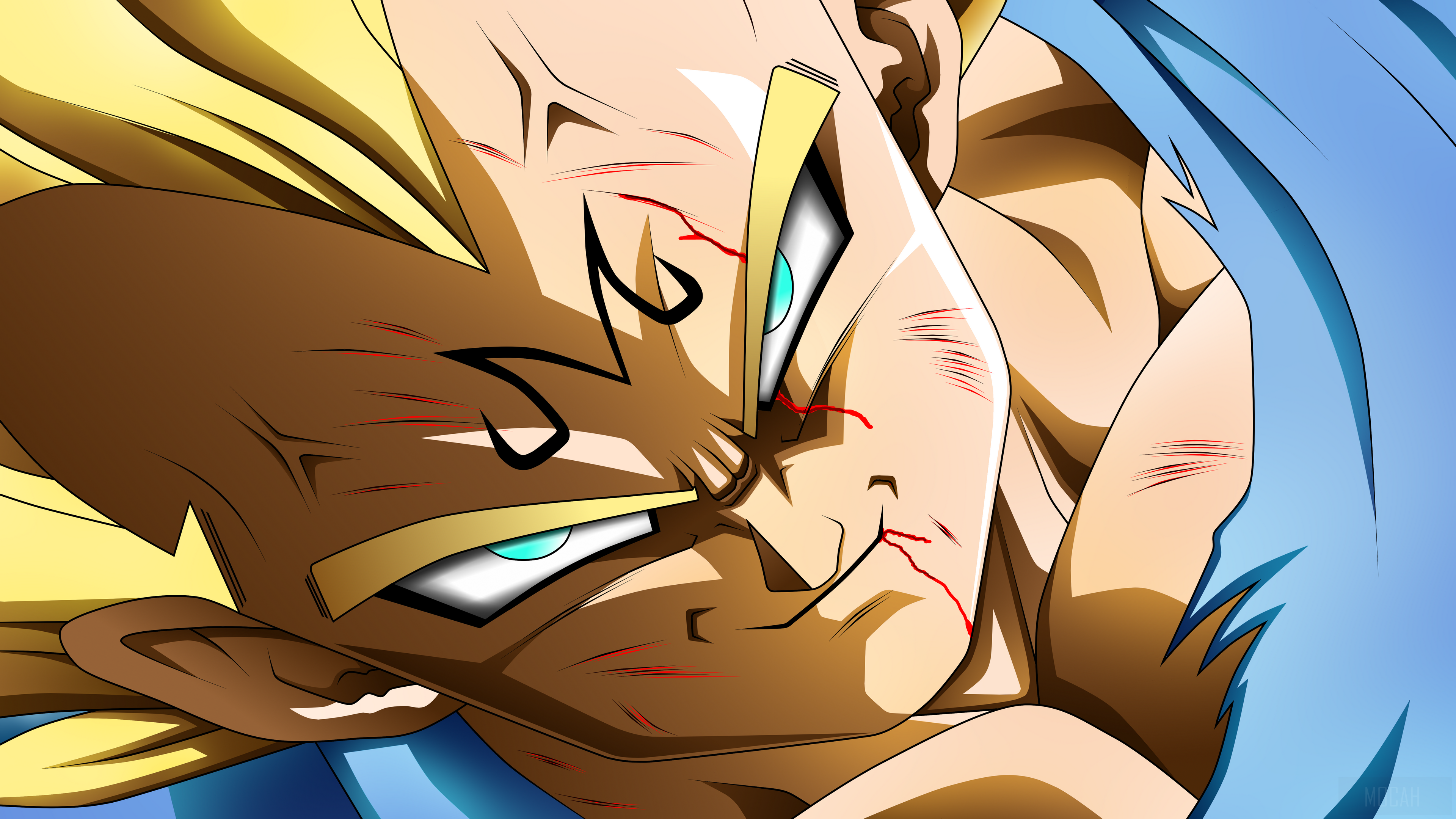 Majin Vegeta from Dragon Ball Z 4K HD Wallpaper