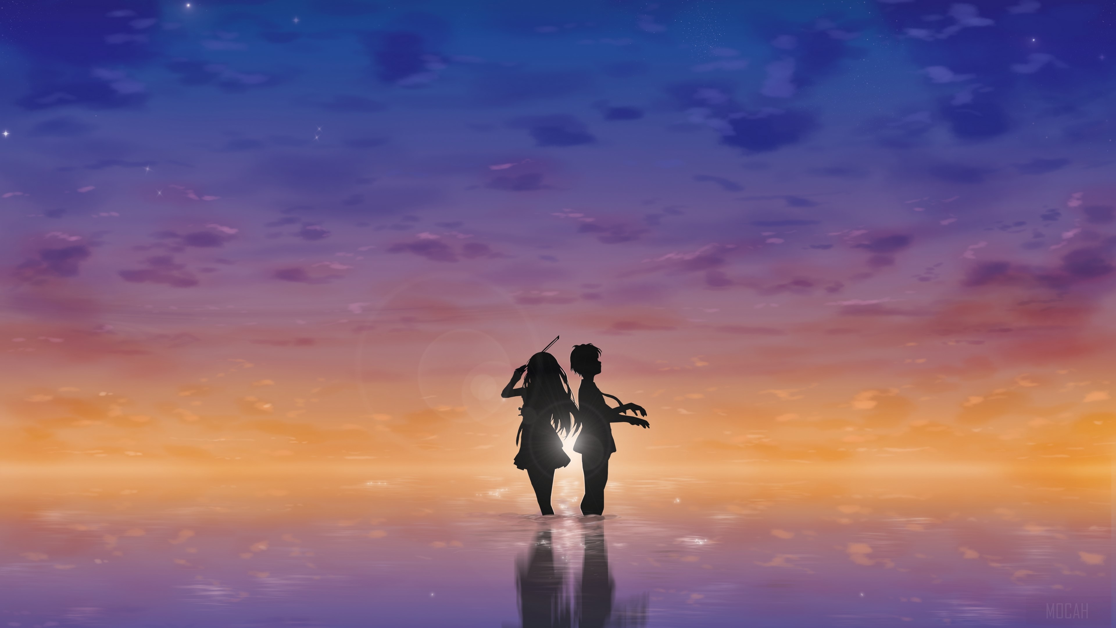 Kaori Miyazono and Kousei Arima 4K HD Wallpaper
