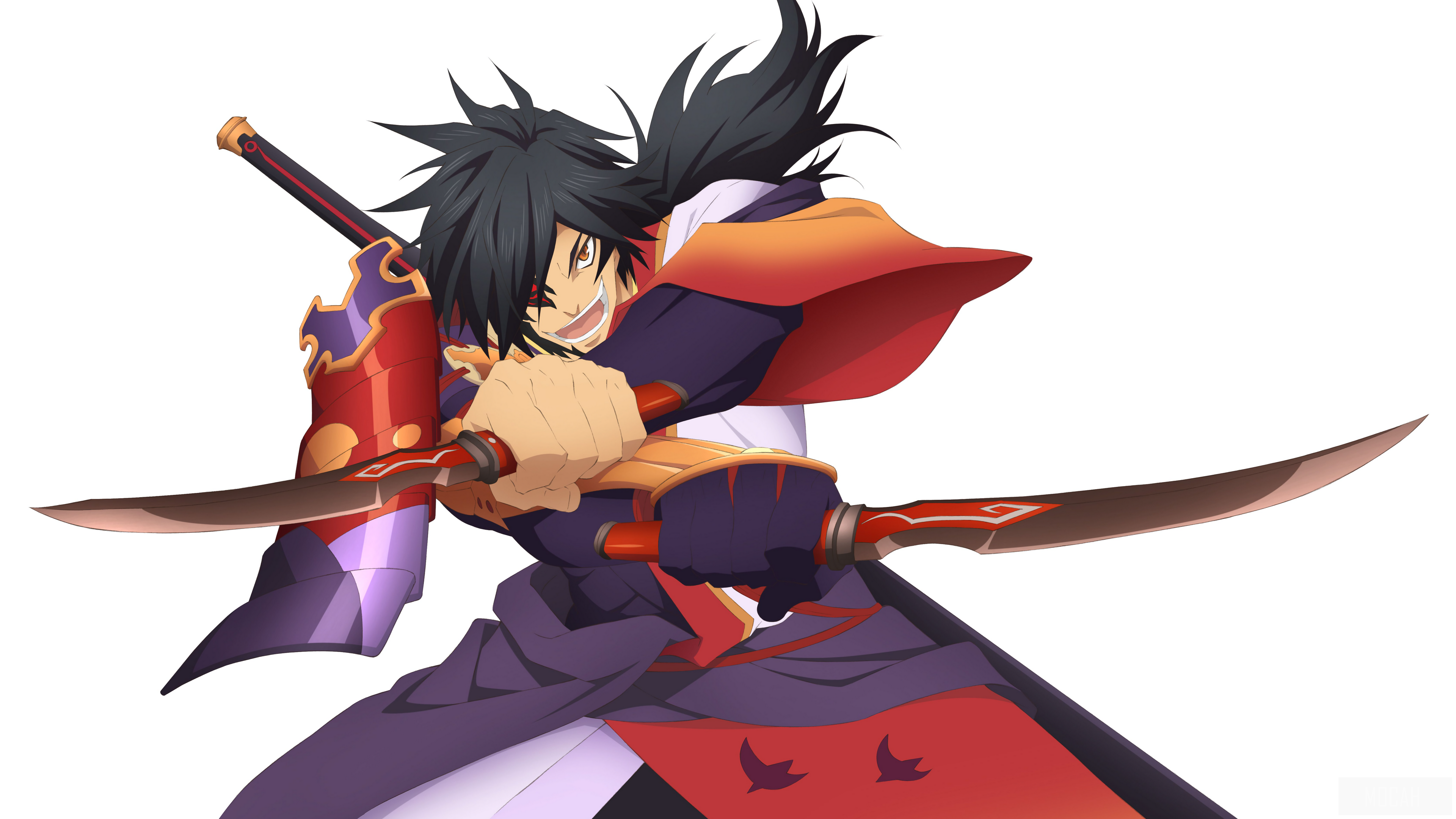 4K Anime character with swords HD Wallpaper