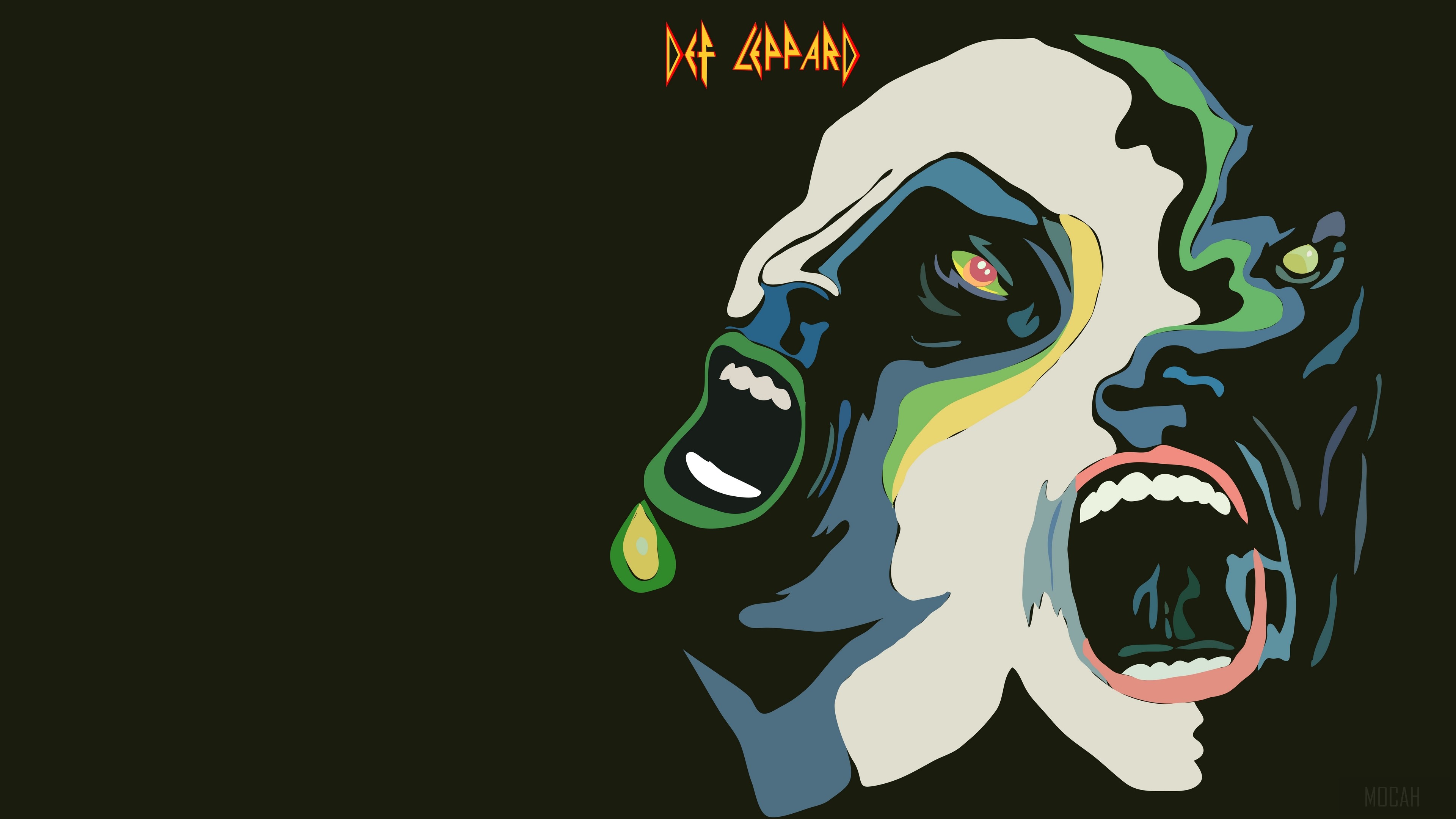 Def Leppard album cover art HD Wallpaper