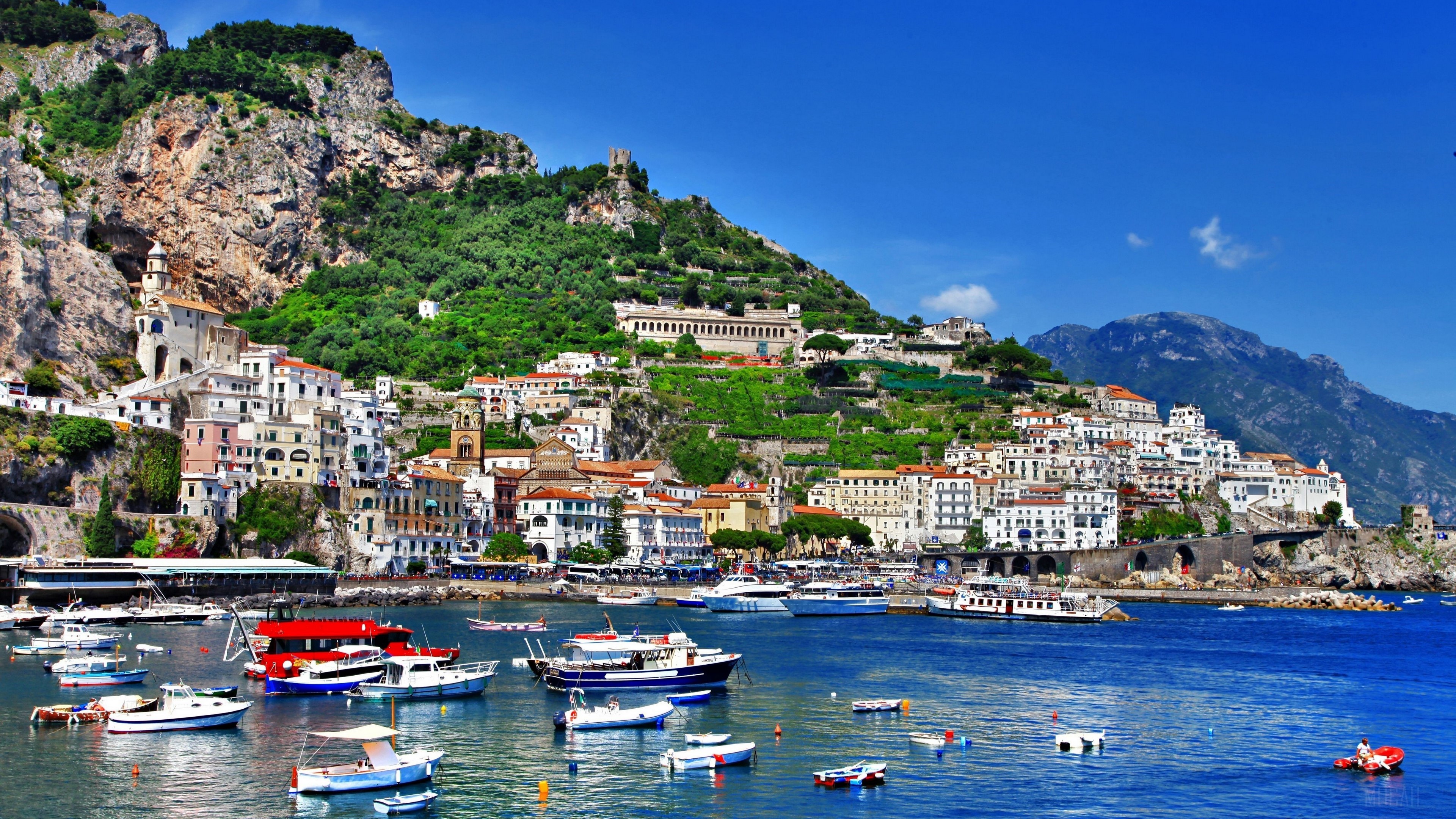 Amalfi Coast, Italy 4K HD Wallpaper