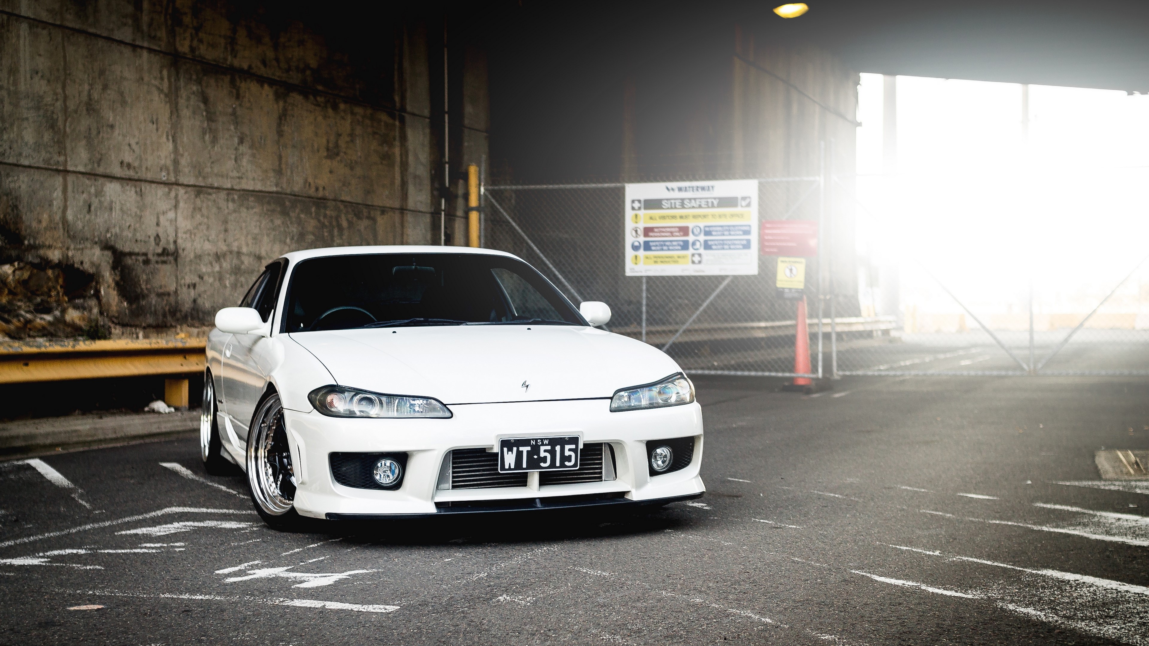White Nissan Silvia S15 WT 515 HD Wallpaper