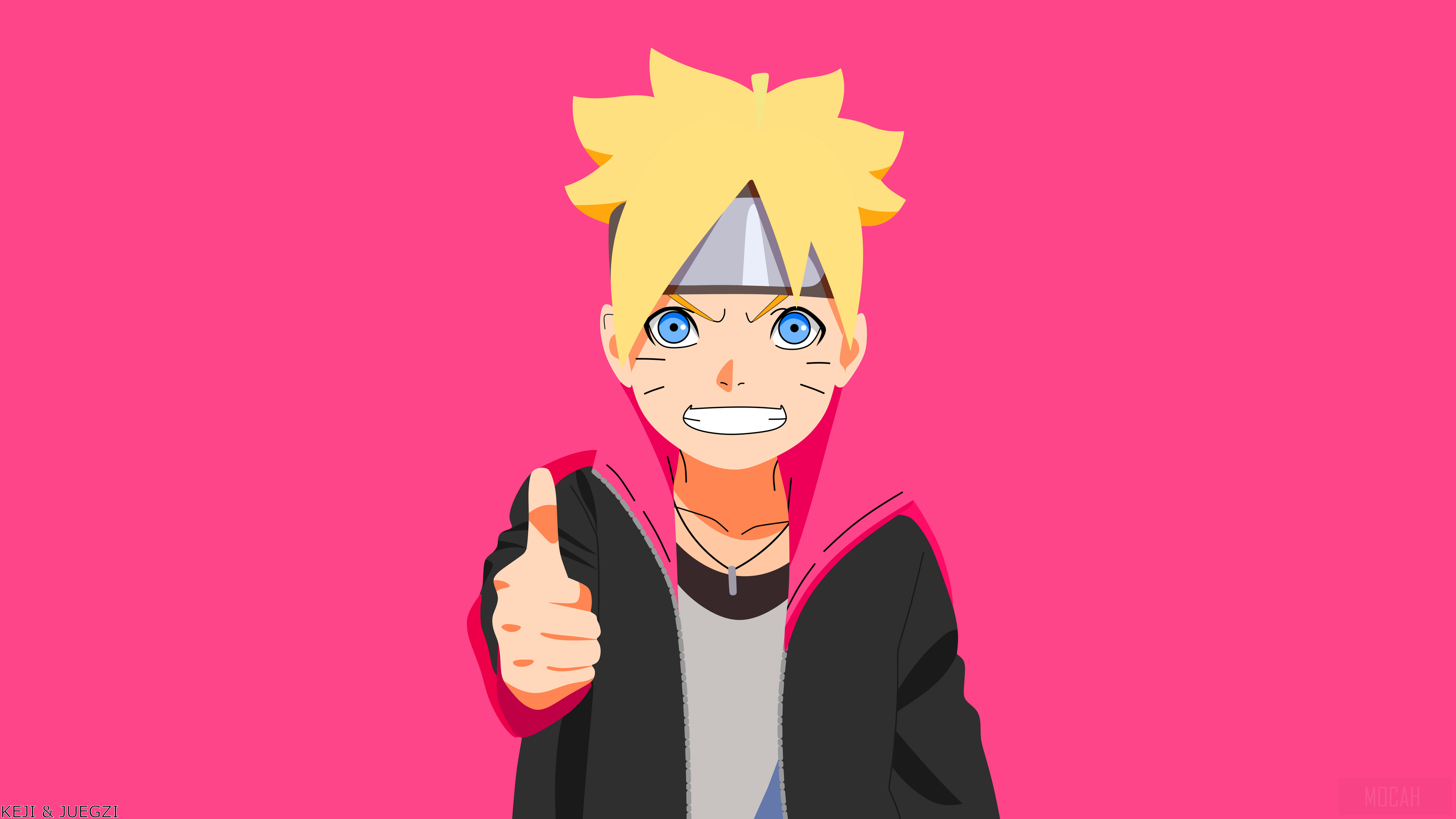 Boruto Uzumaki Giving Thumbs Up HD Wallpaper