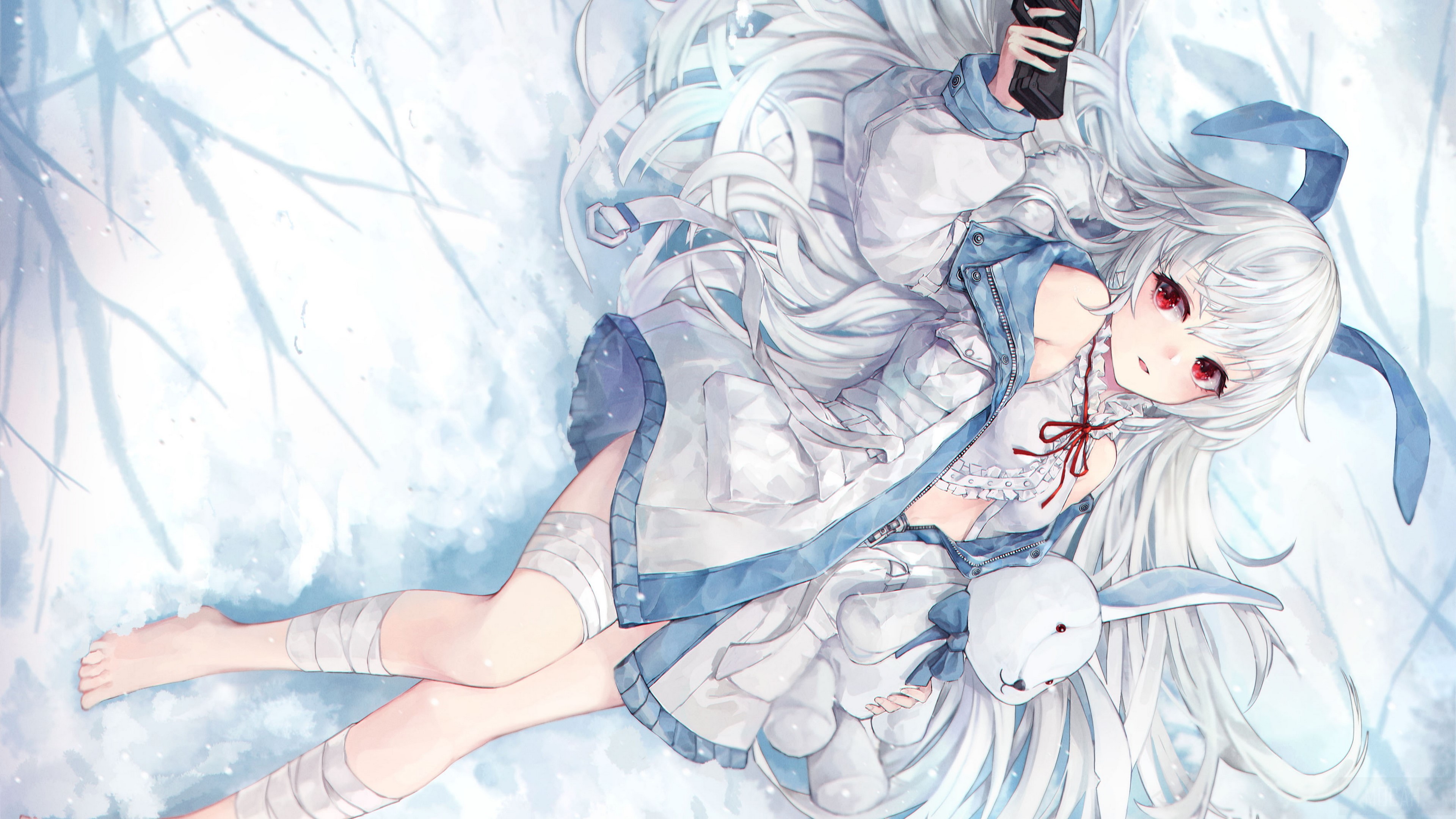 Girl with Pistol 4K HD Wallpaper