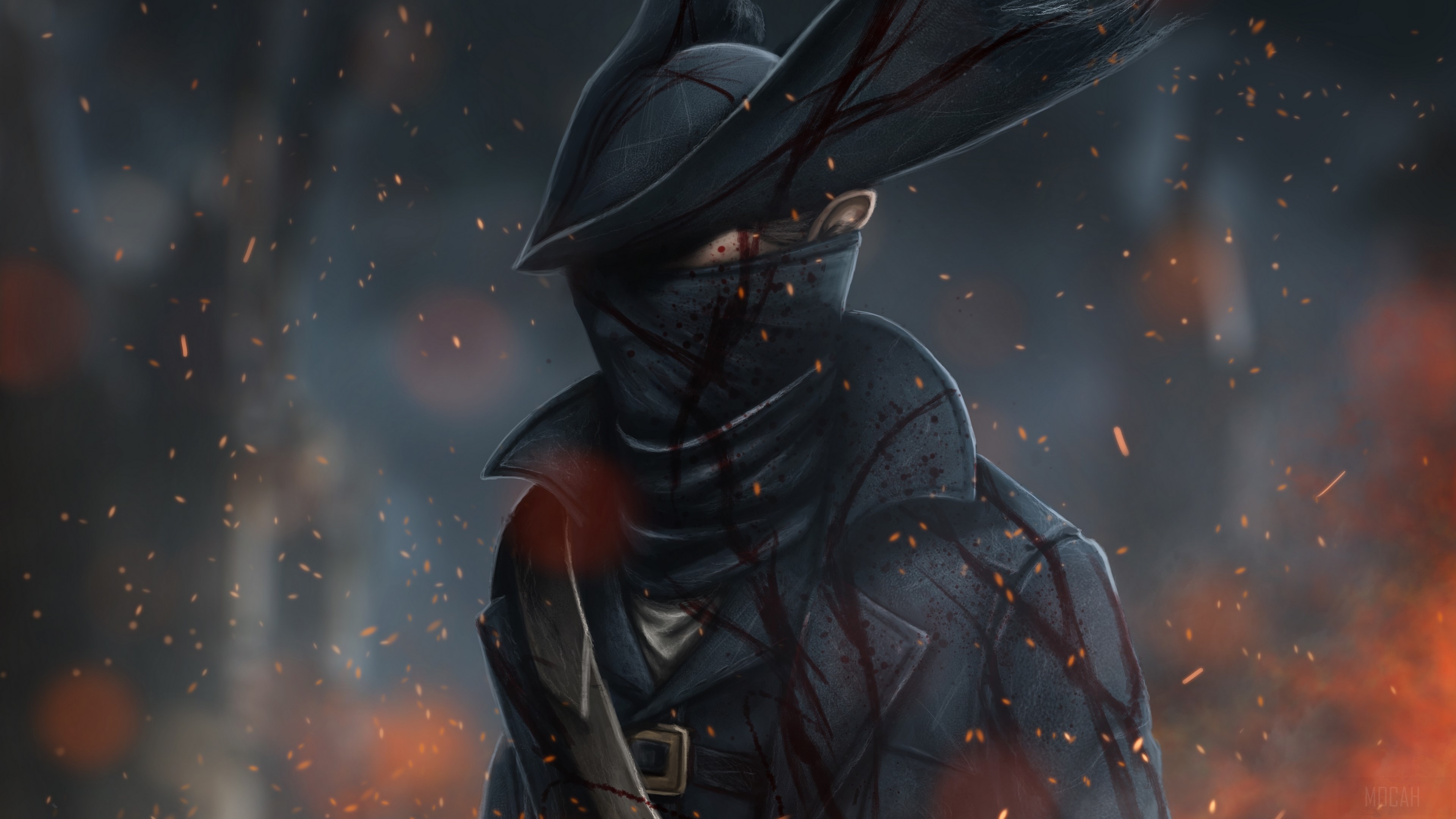 Hunter from Bloodborne in 4K HD Wallpaper
