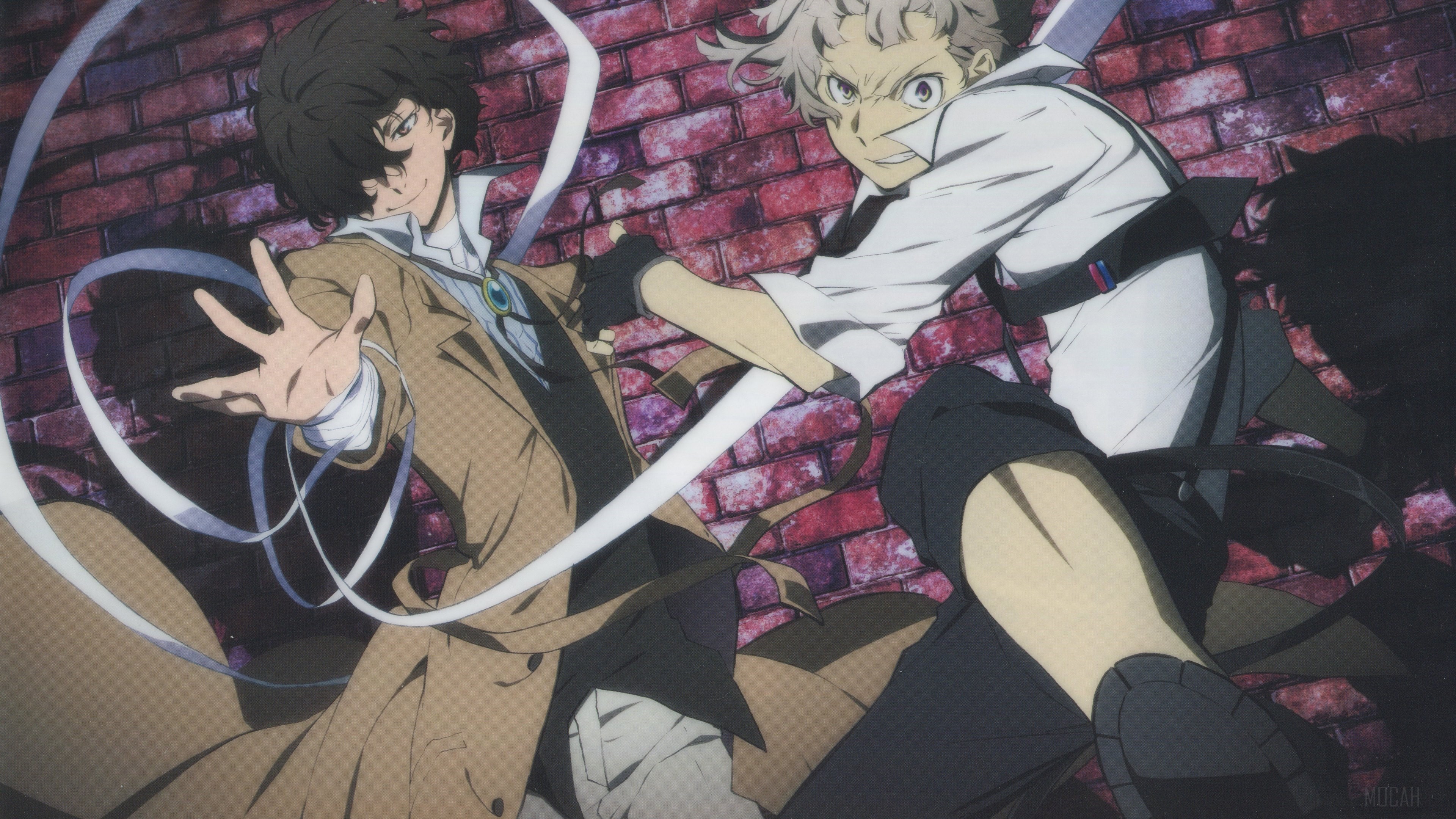 Dazai and Akutagawa from Bungo Stray Dogs HD Wallpaper