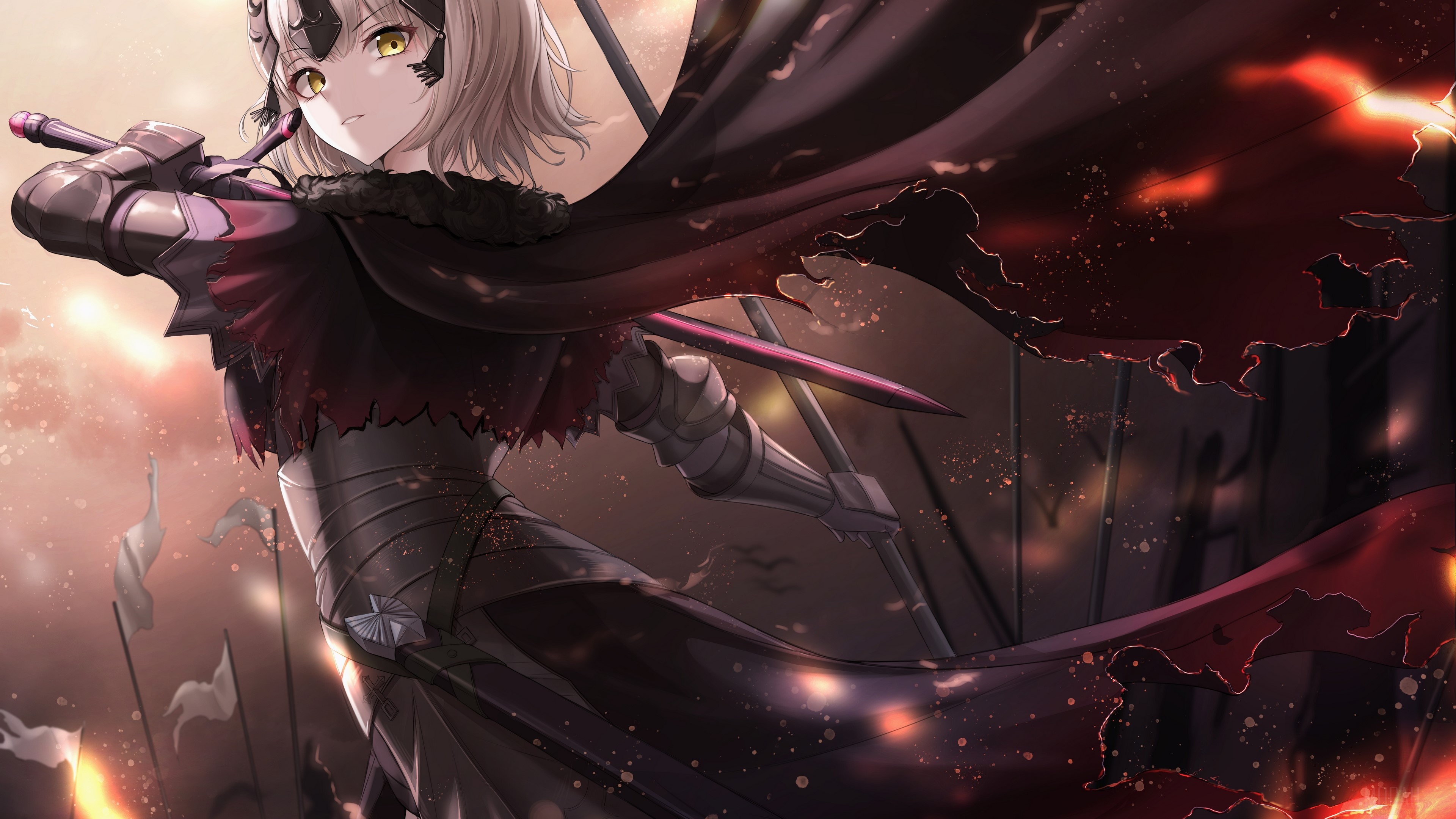Jeanne d'Arc Alter from Fate/Grand Order 4K HD Wallpaper