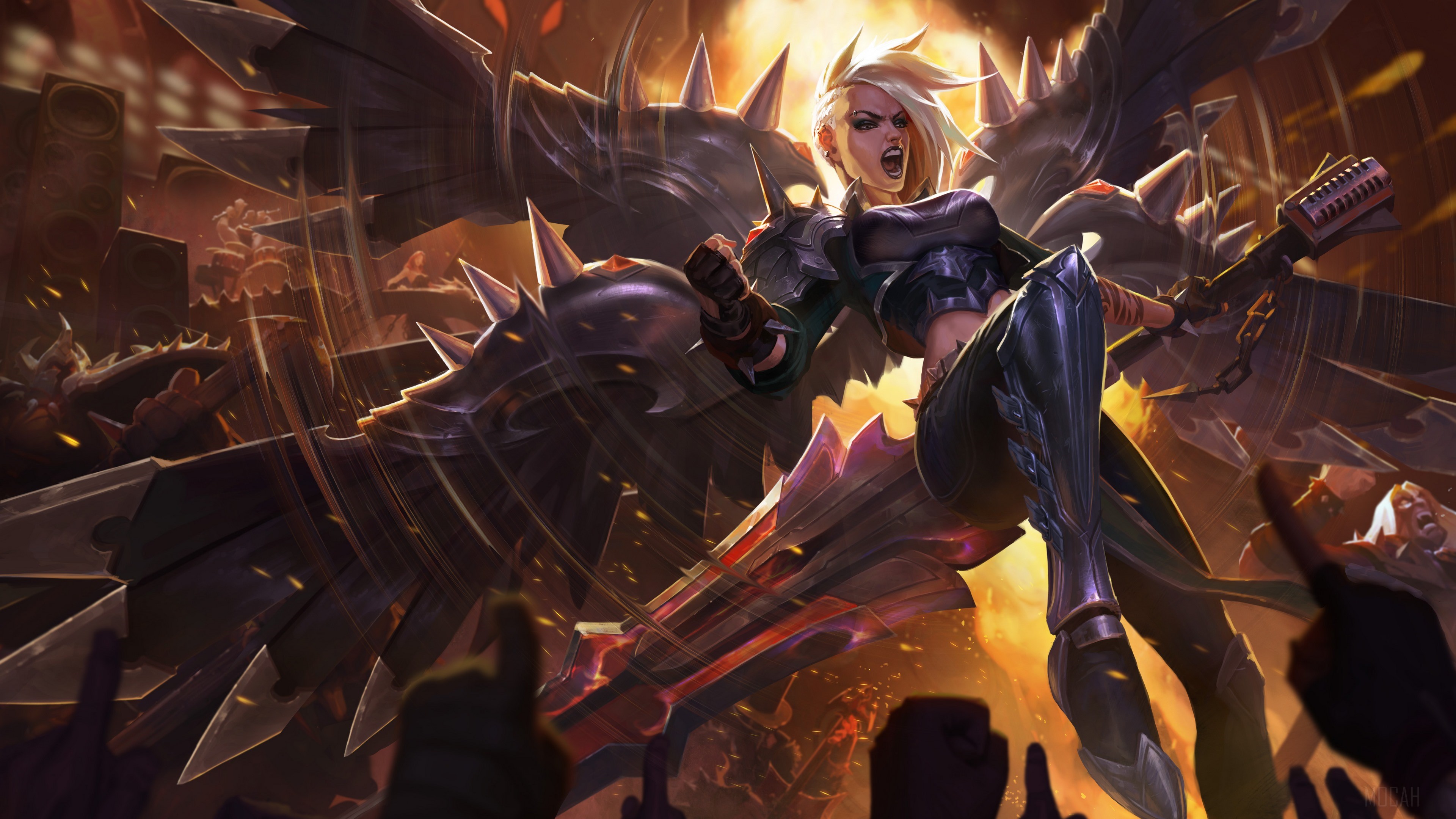 Kayle from League of Legends 4K HD Wallpaper