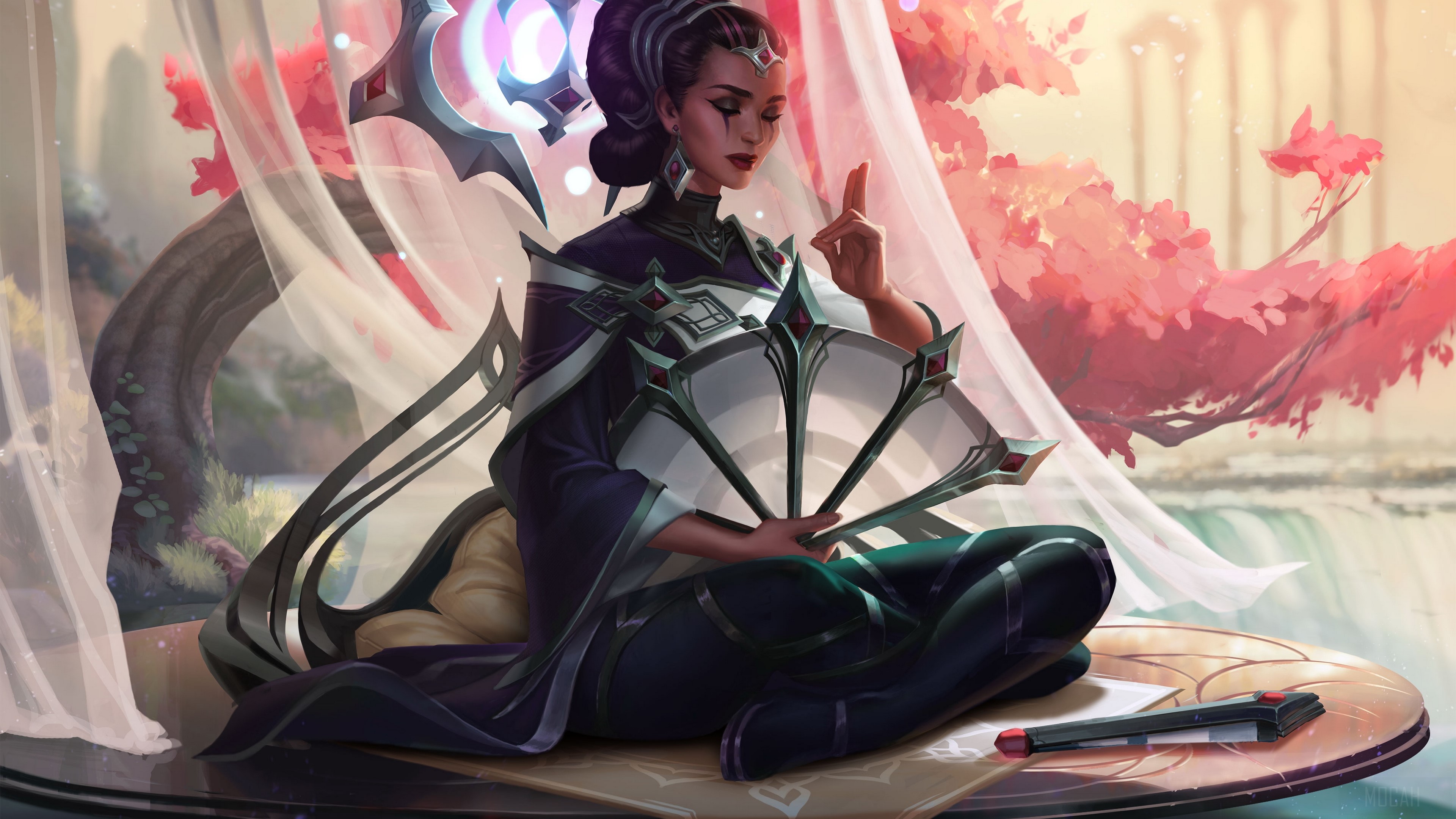 Karma from League of Legends 4K HD Wallpaper