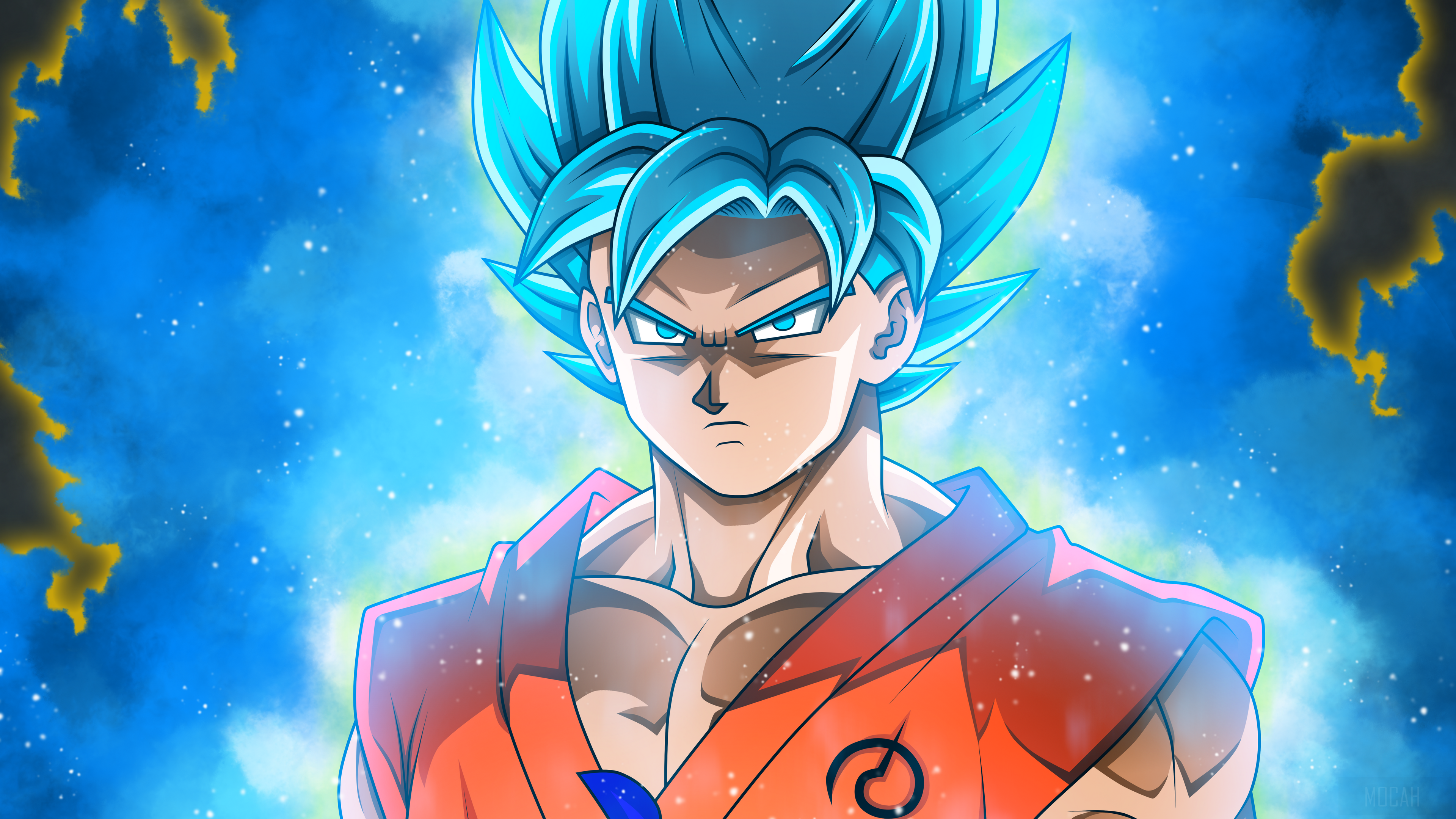 Goku Super Saiyan Blue from Dragon Ball 4K HD Wallpaper