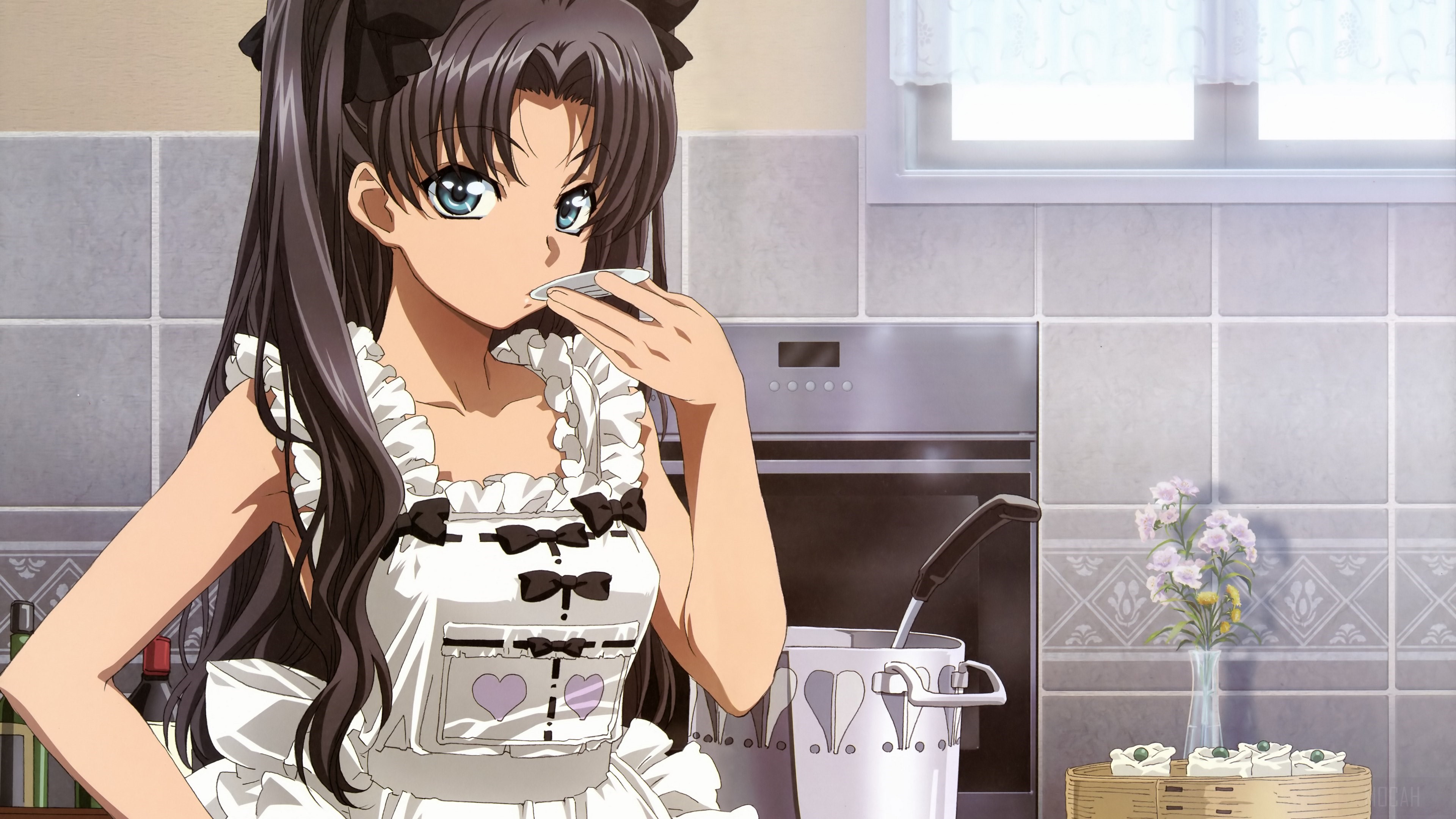 Rin Tohsaka from Fate/stay night 4K HD Wallpaper