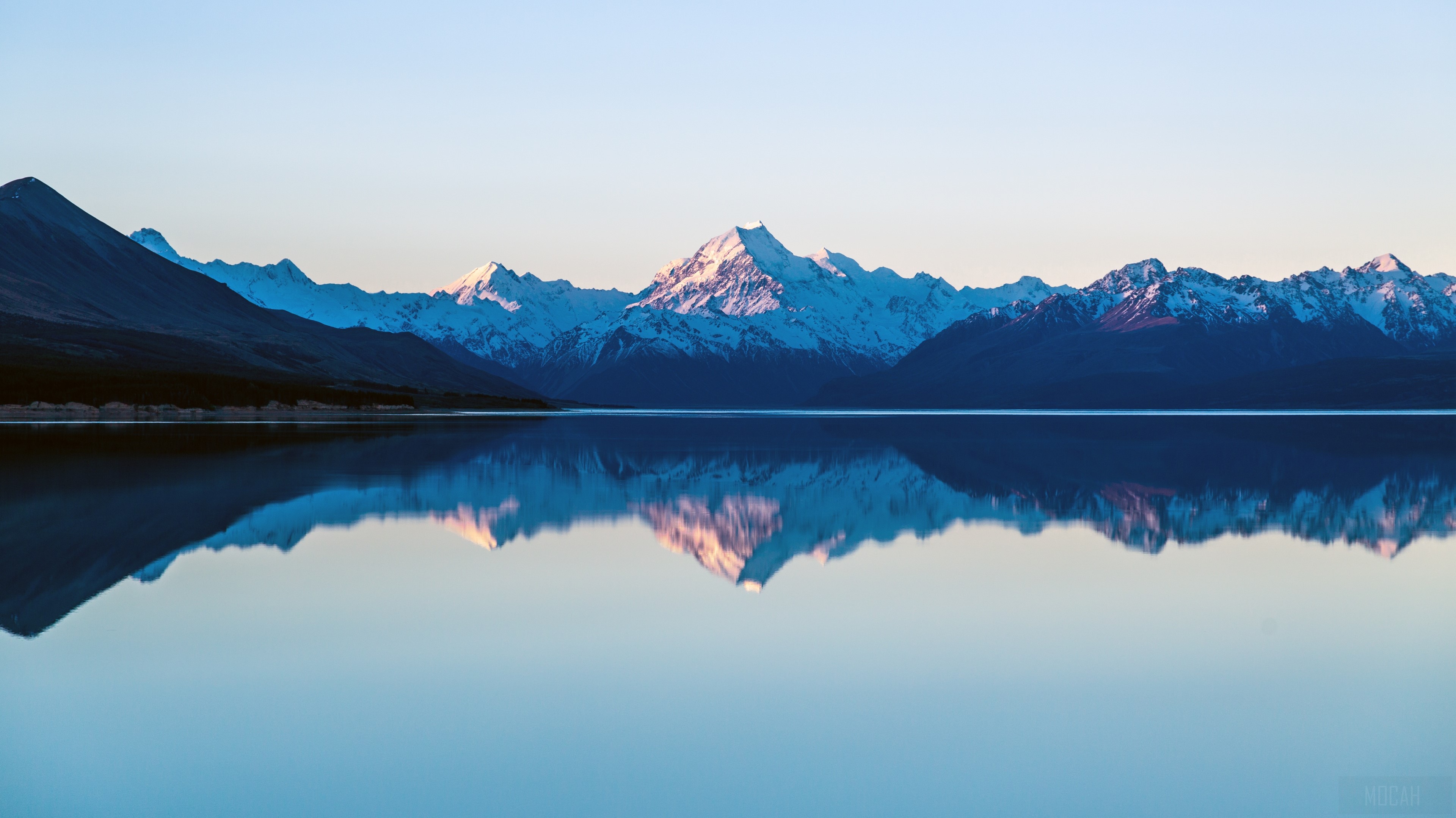 Lake Pukaki with Mount Cook reflection, New Zealand 4K HD Wallpaper
