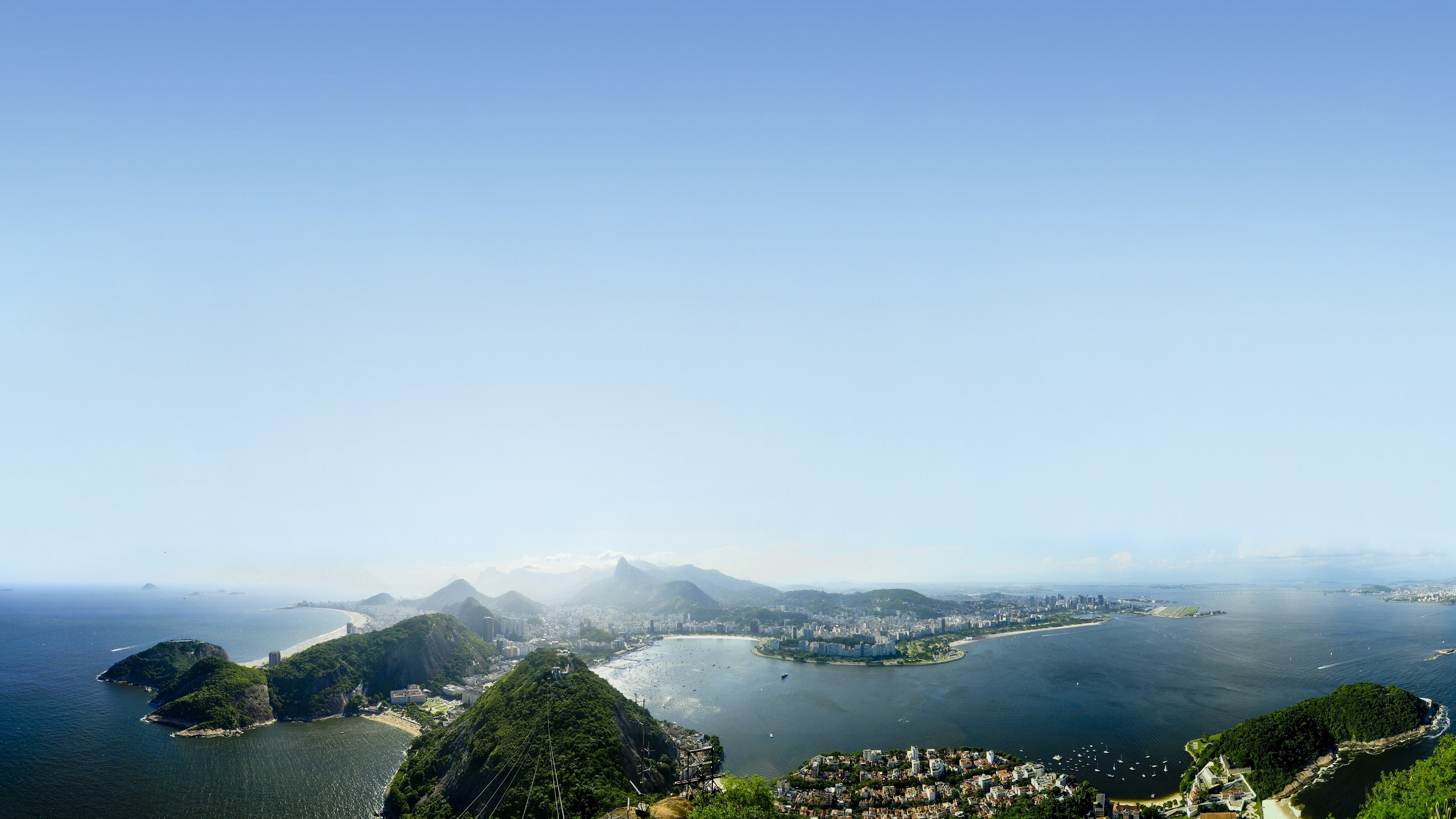 Panoramic view of Rio de Janeiro, Brazil HD Wallpaper