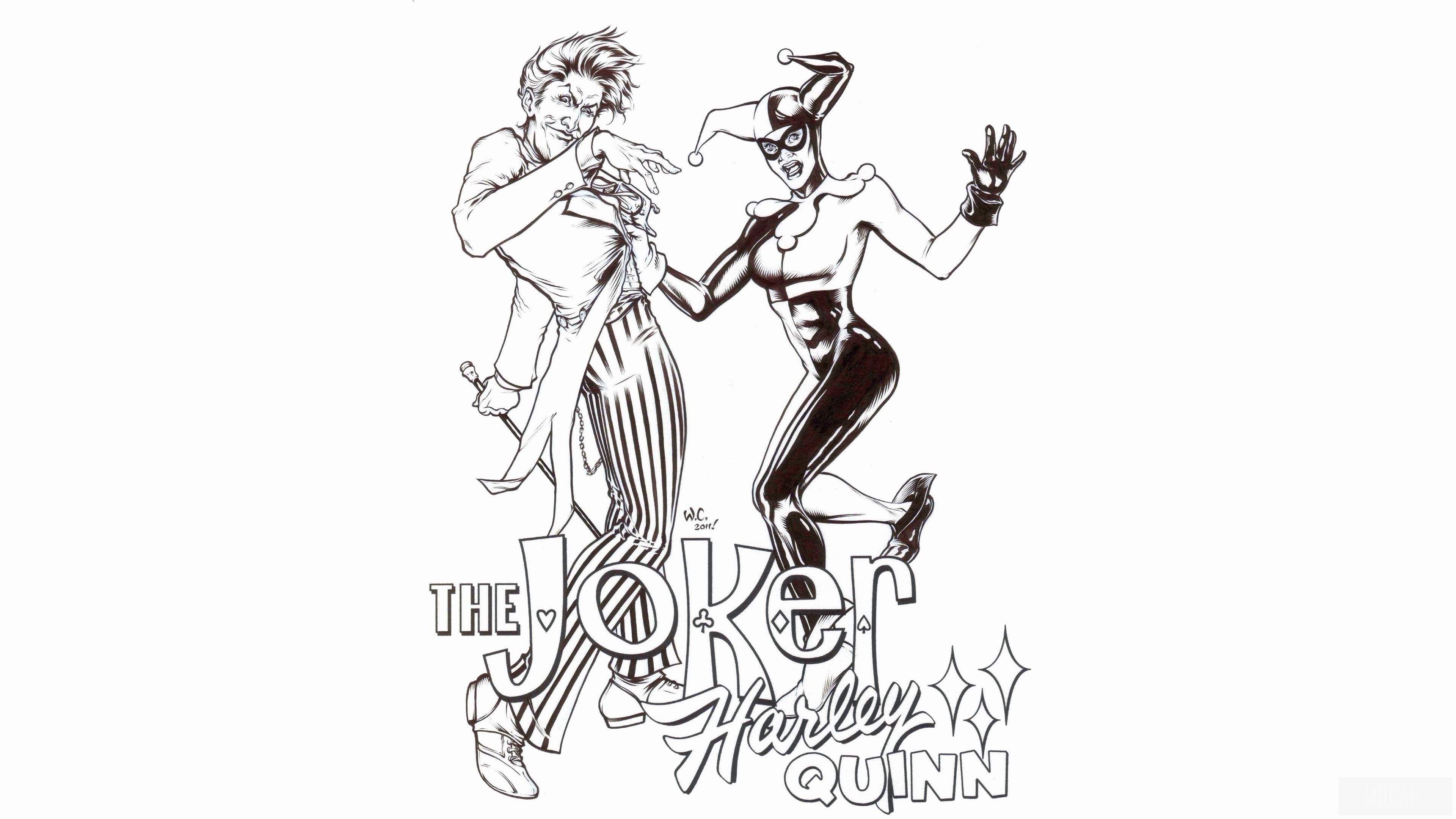 The Joker and Harley Quinn 4K HD Wallpaper