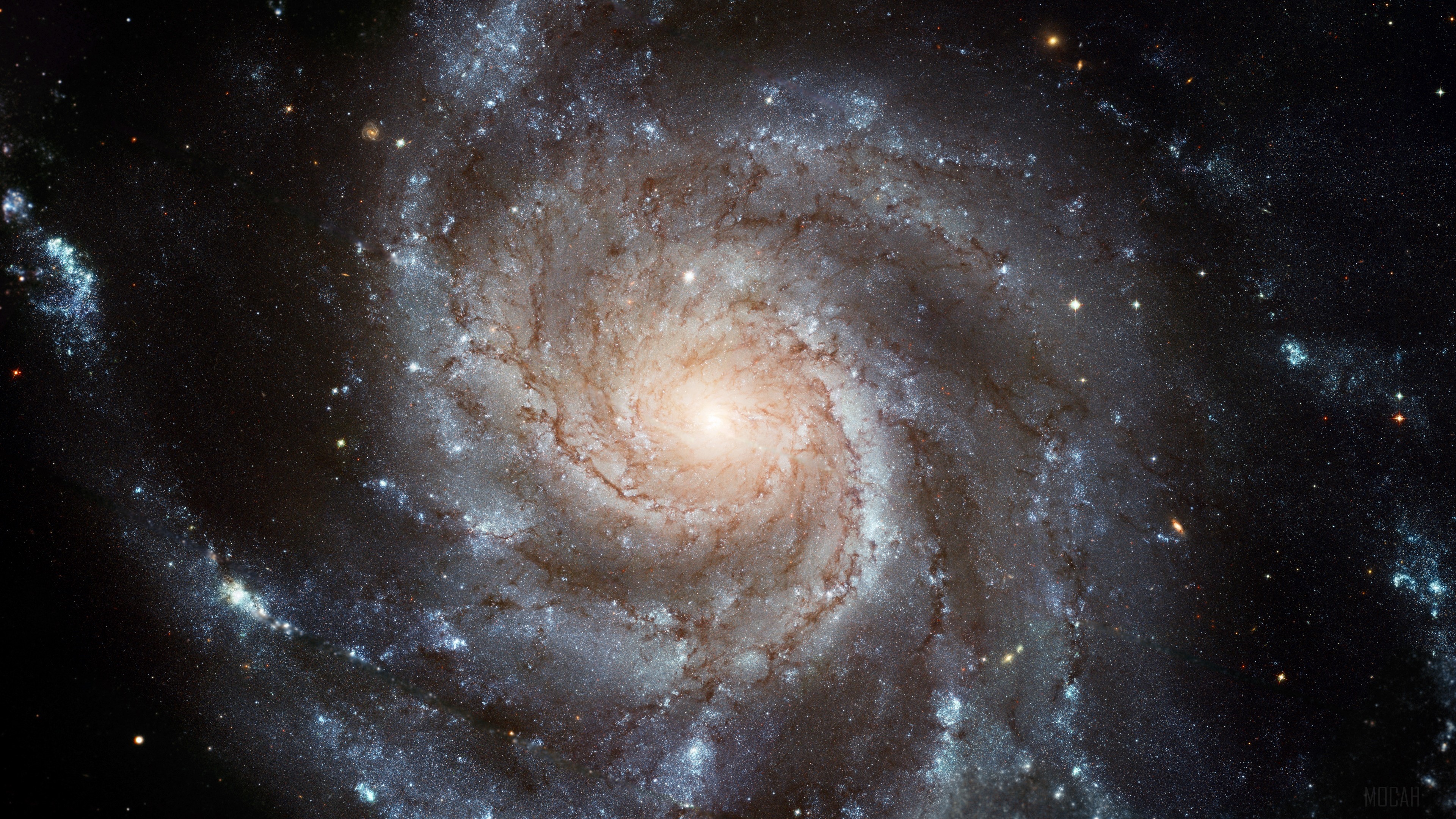 Spiral Galaxy in Space 4K HD Wallpaper