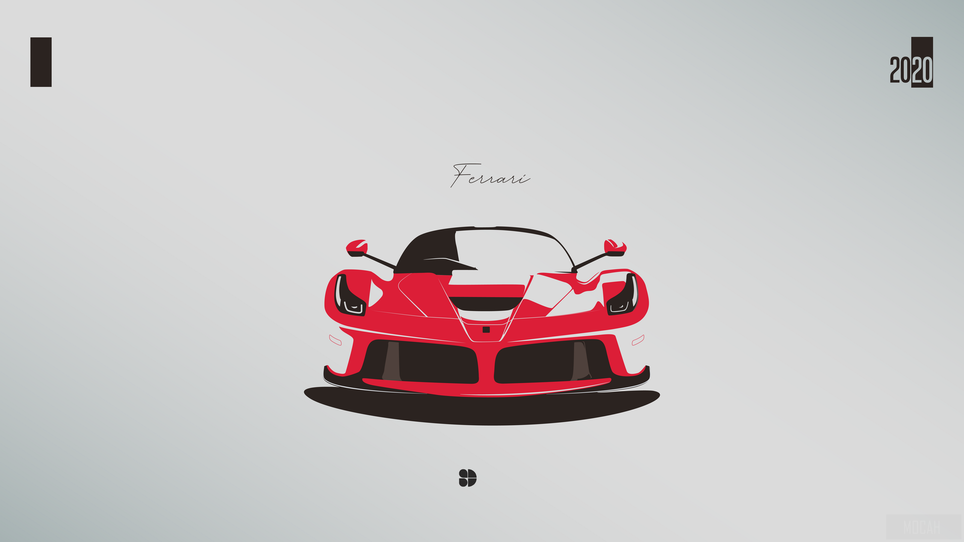 Red Ferrari Car 2020 4K HD Wallpaper