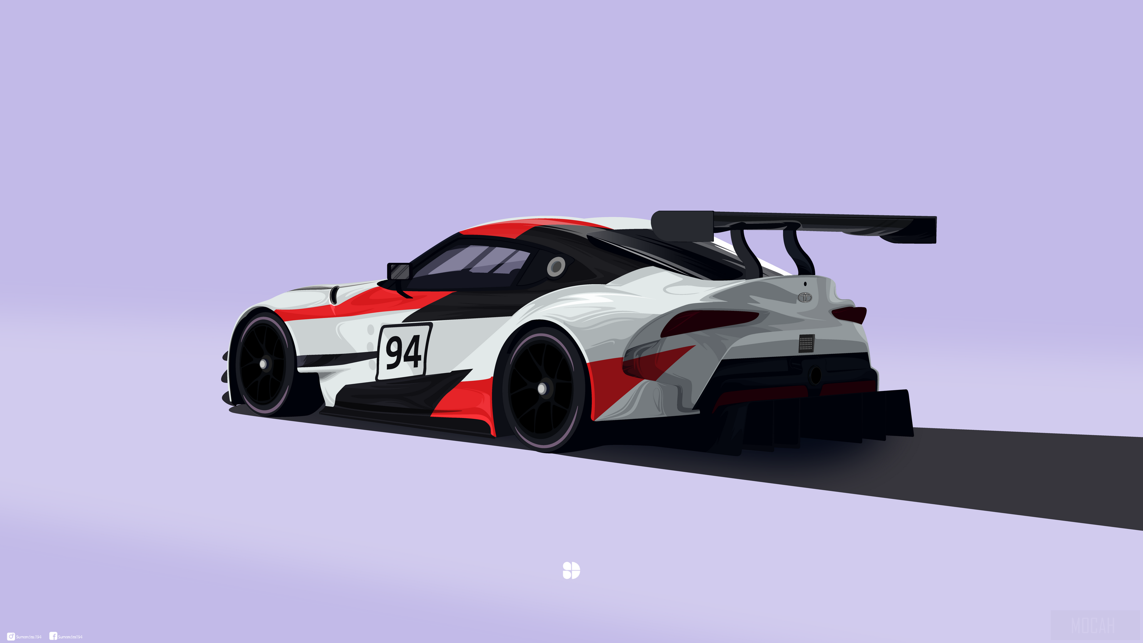 Toyota GR Supra GT4 "94" Race Car HD Wallpaper