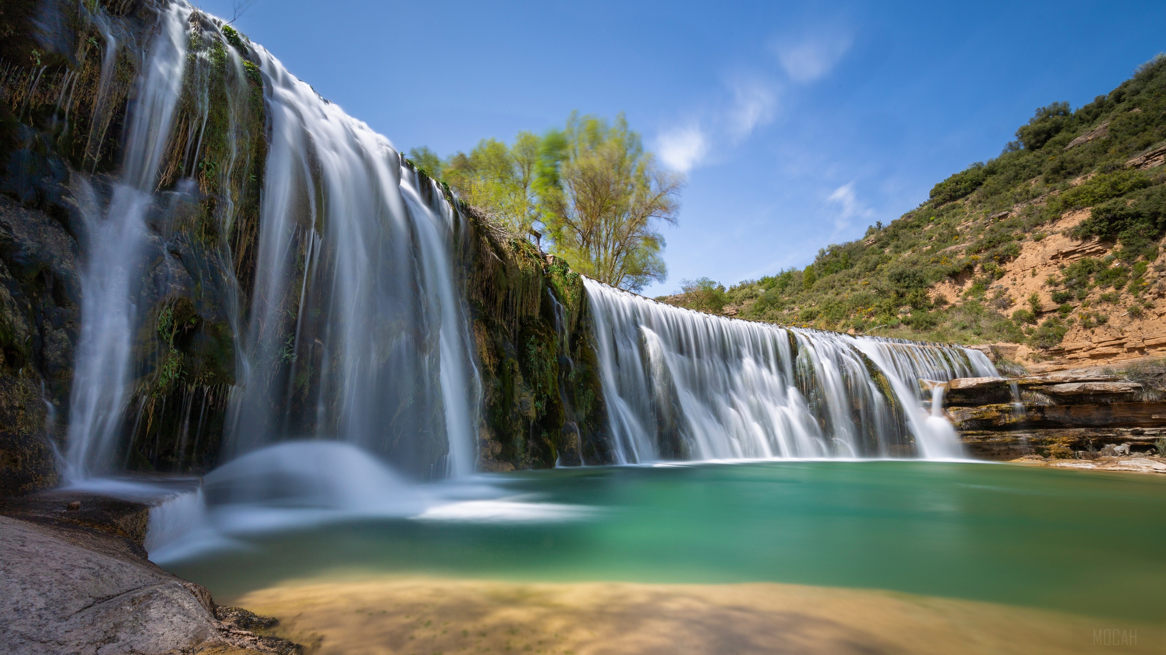 Waterfall in Nature 4K HD Wallpaper