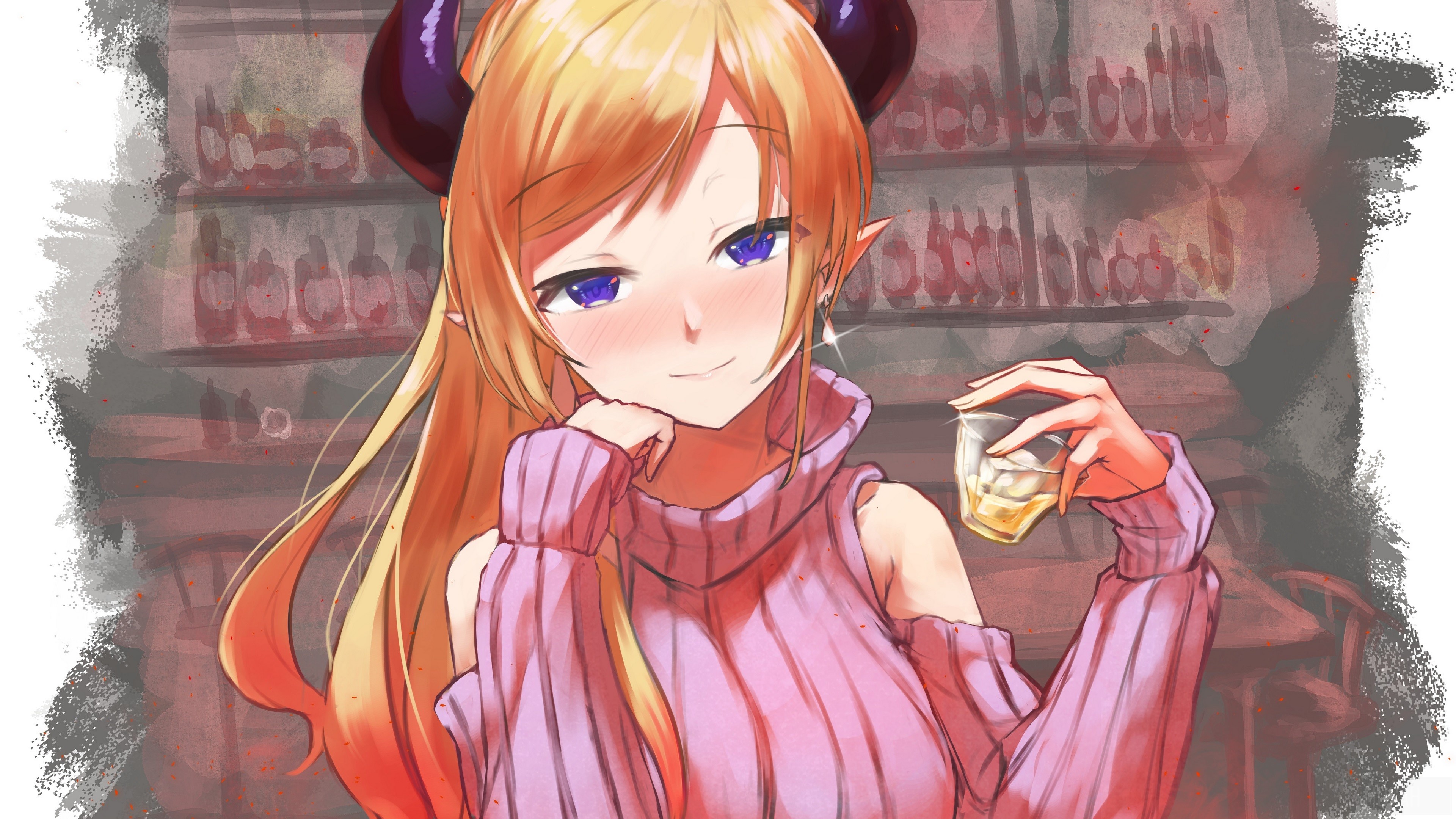 Yuzuki Choco from Hololive 4K HD Wallpaper