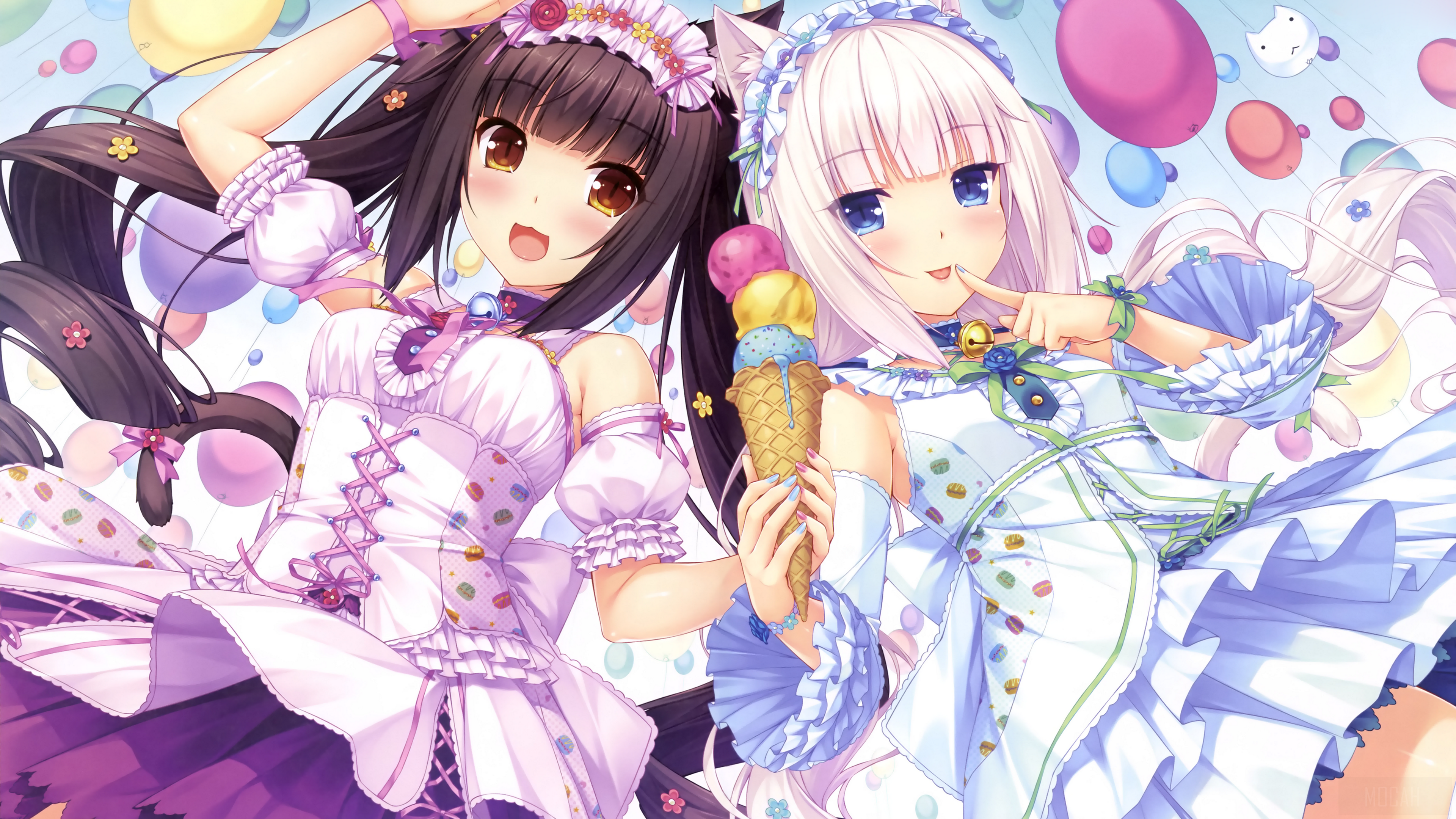 Chocola and Vanilla 4K HD Wallpaper