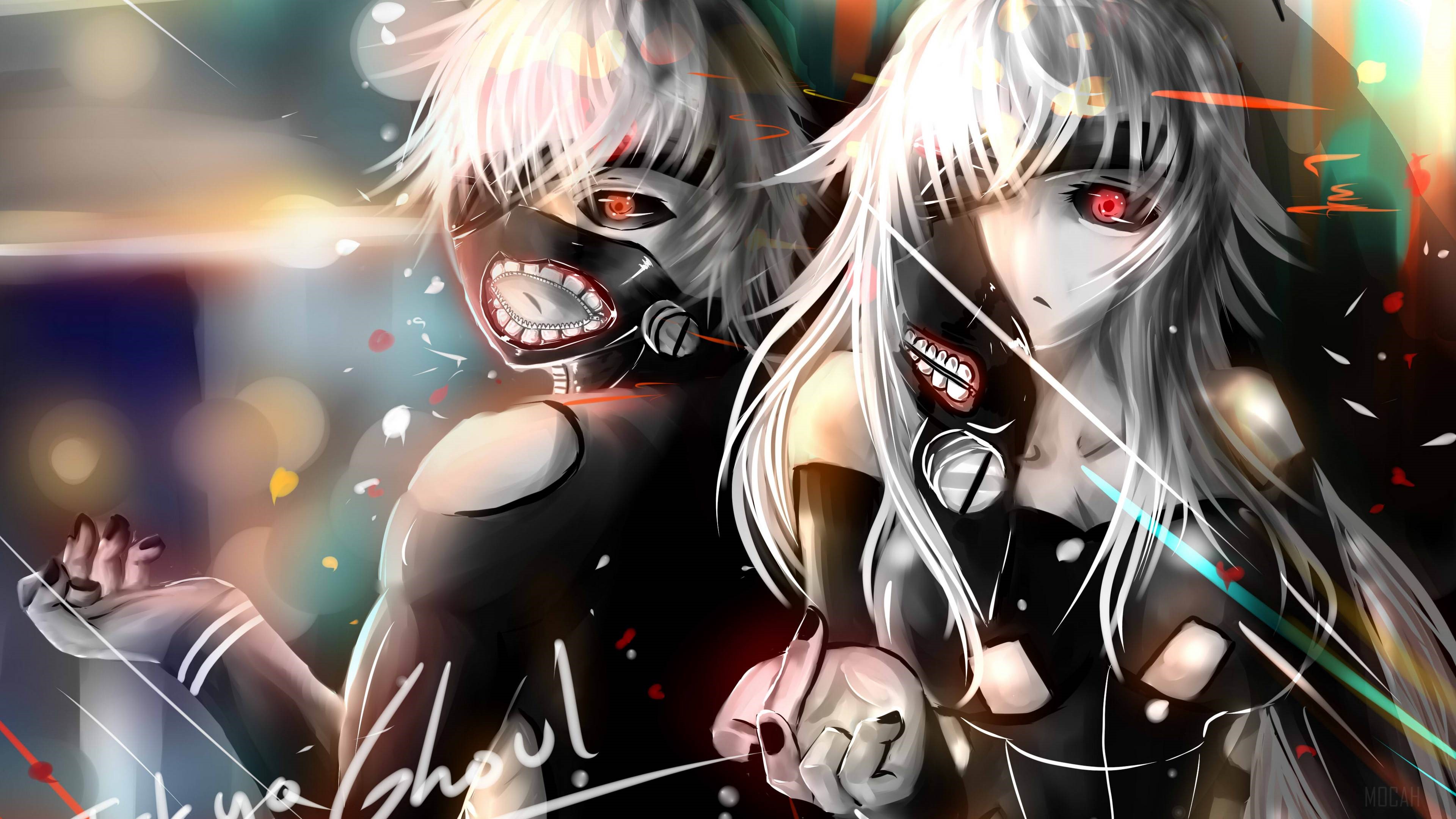 Ken Kaneki and Touka Kirishima from Tokyo Ghoul 4K HD Wallpaper