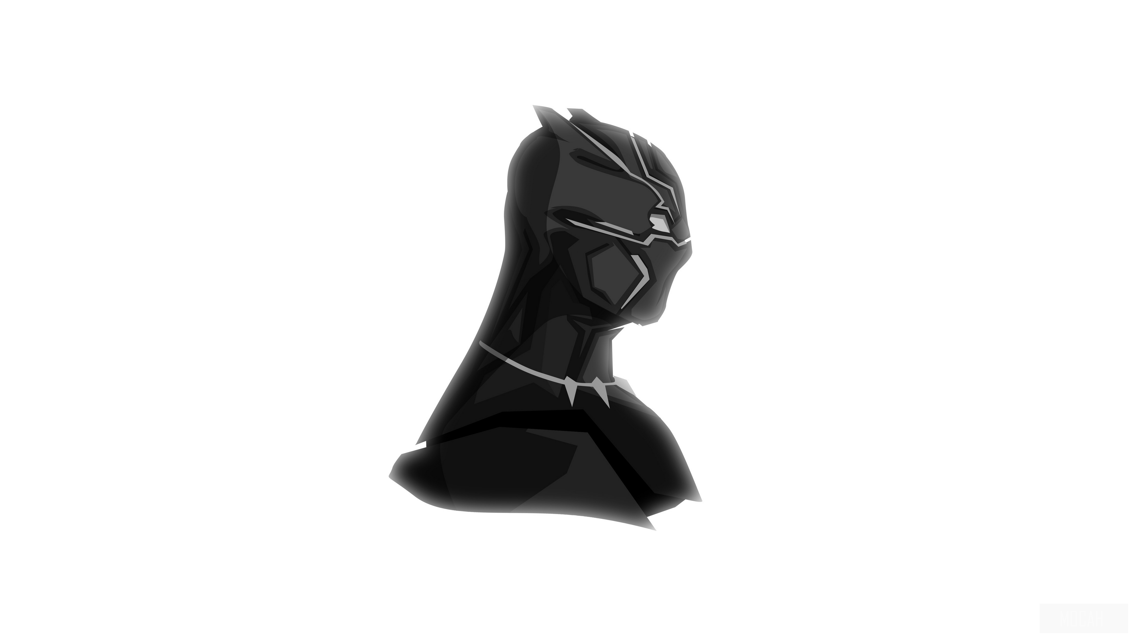 Black Panther bust 4K HD Wallpaper