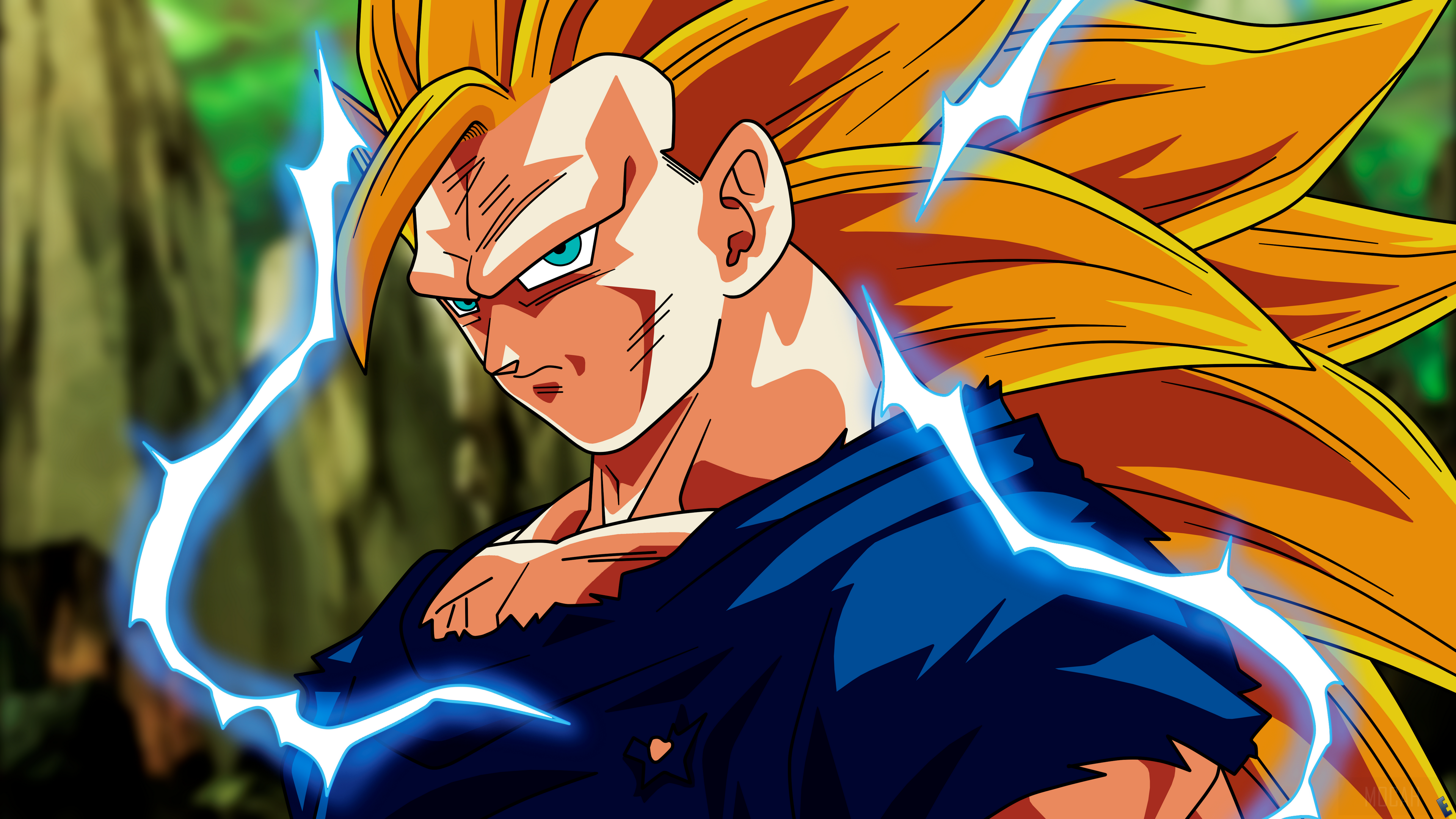 Goku Super Saiyan 3 from Dragon Ball 4K HD Wallpaper