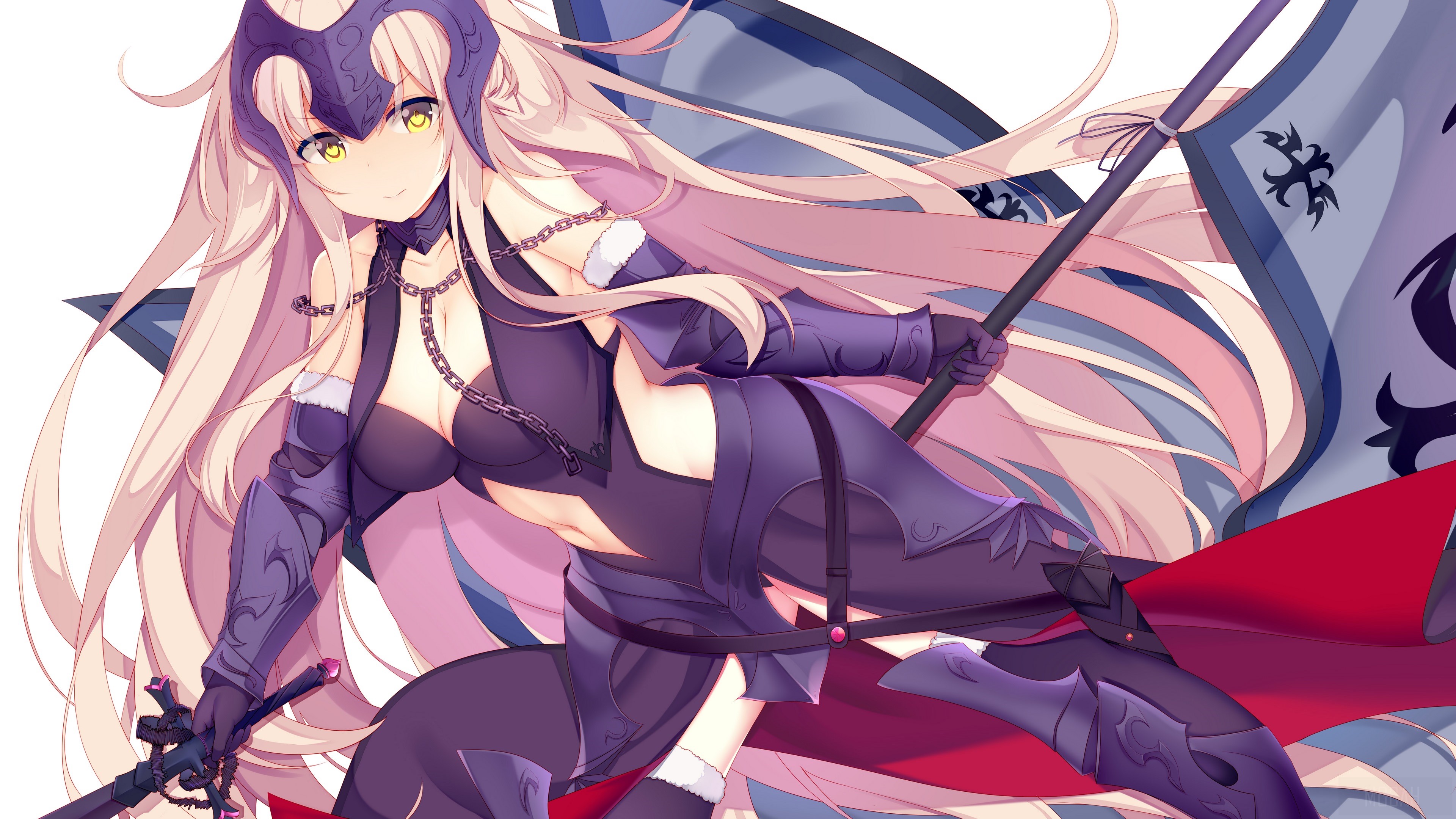 Jeanne d'Arc Alter Ruler from Fate/Grand Order 4K HD Wallpaper