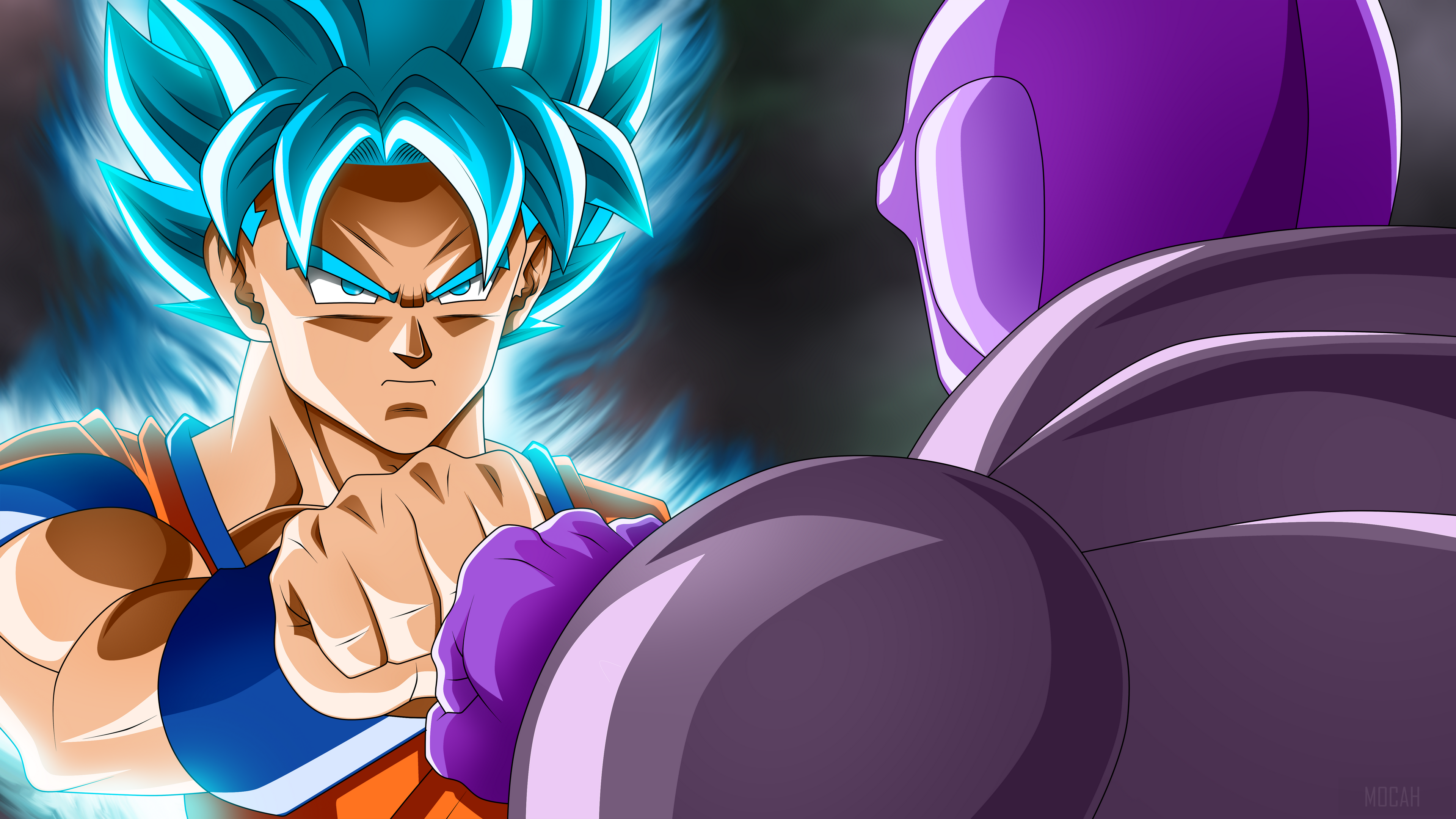 Goku from Dragon Ball Super vs Hit HD Wallpaper