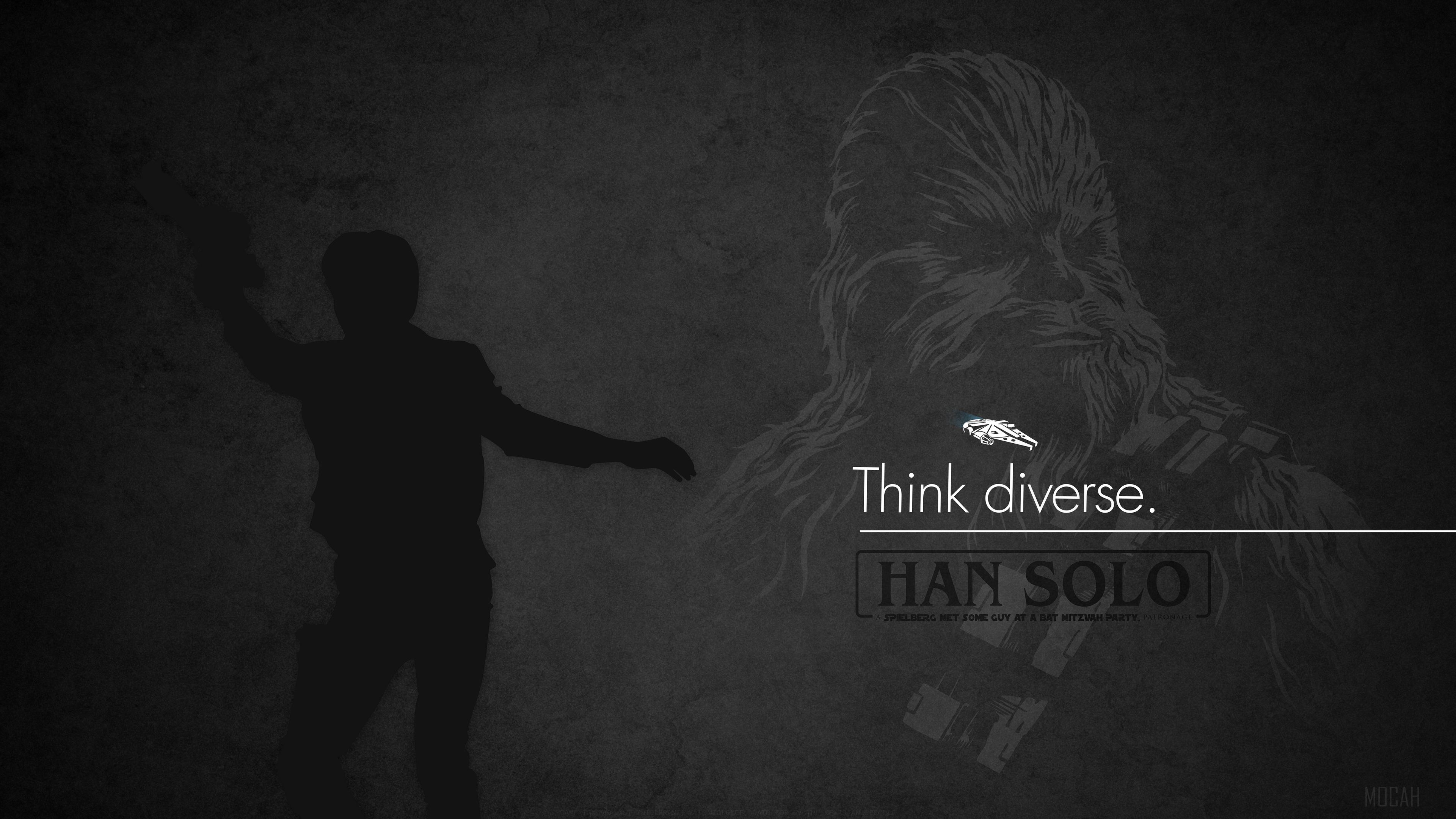 Han Solo and Chewbacca from Star Wars HD Wallpaper