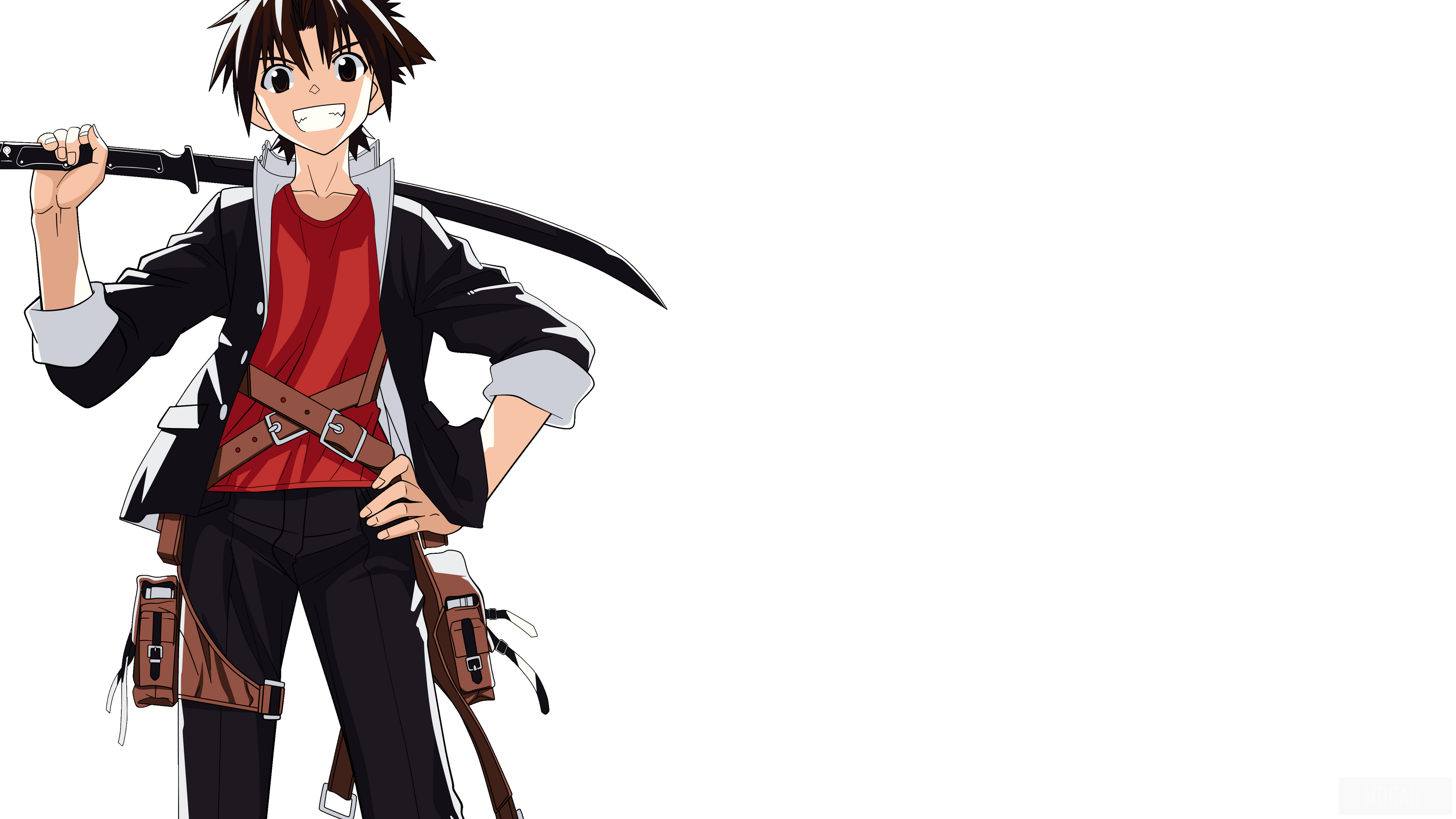 Anime boy with sword HD Wallpaper