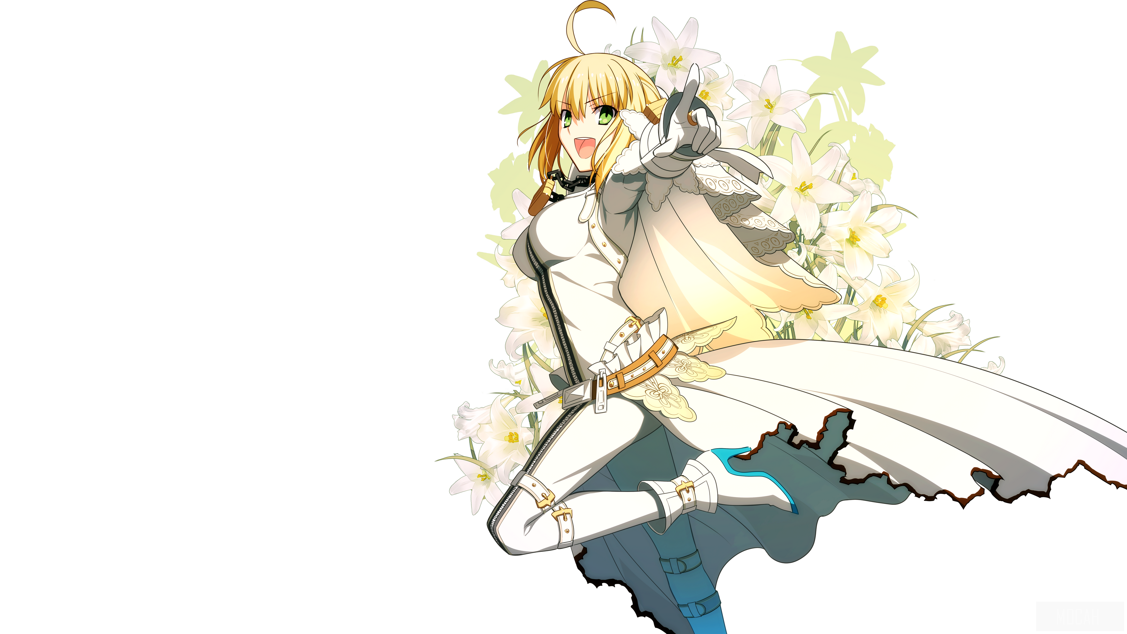 Saber from Fate/extra 4K HD Wallpaper