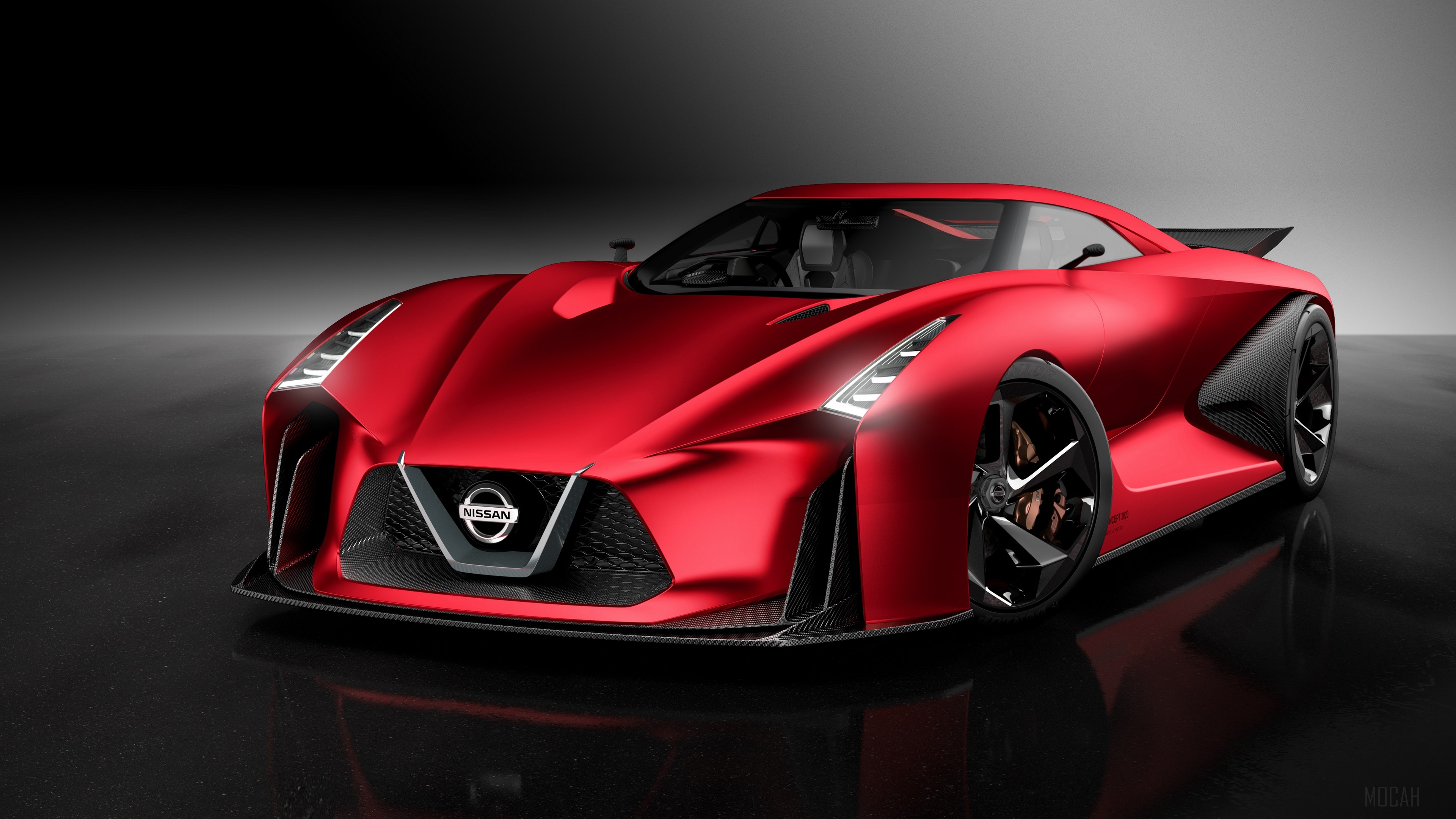 Red Nissan Concept Car 4K HD Wallpaper