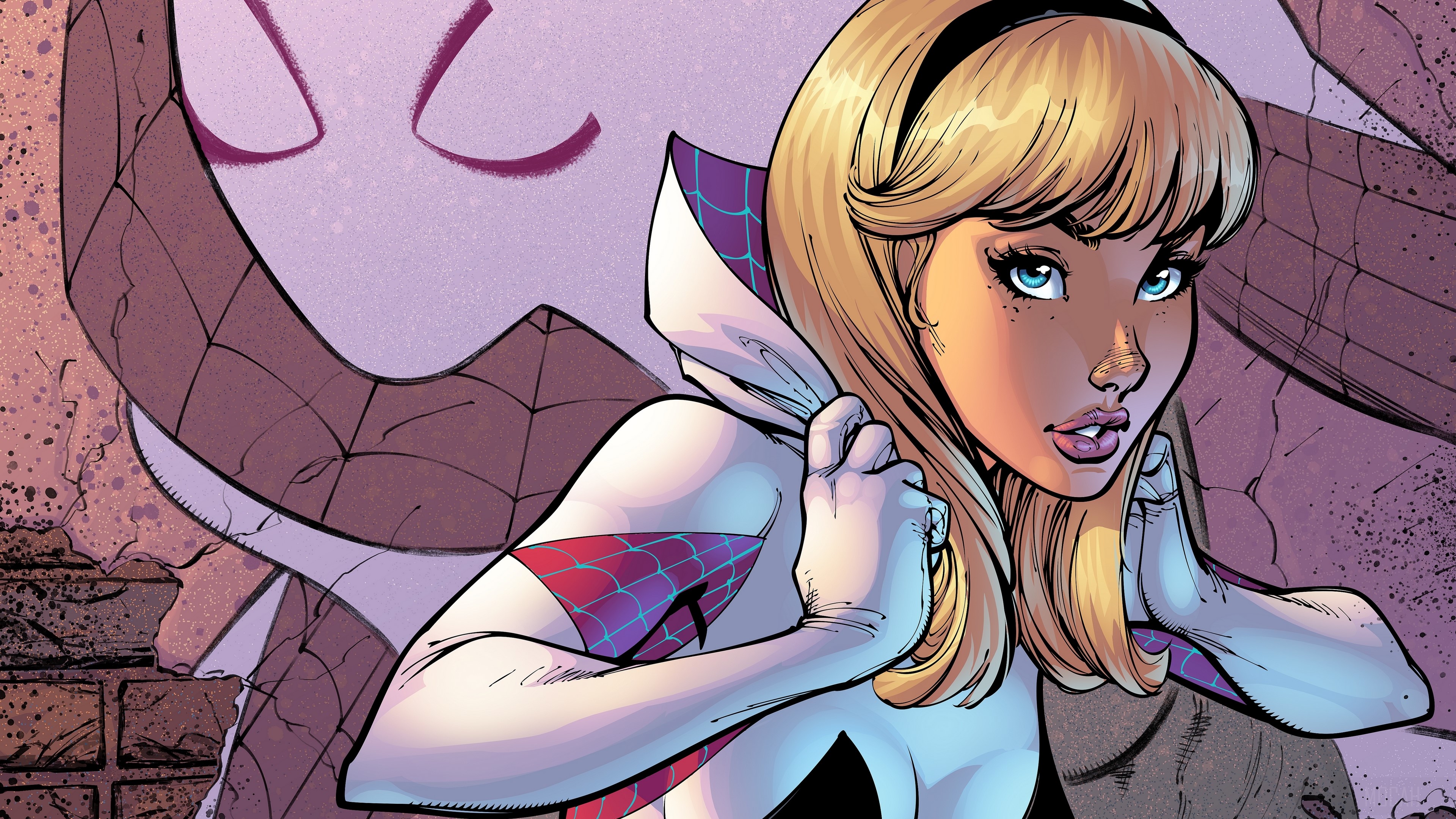 Spider-Gwen from Marvel Comics HD Wallpaper