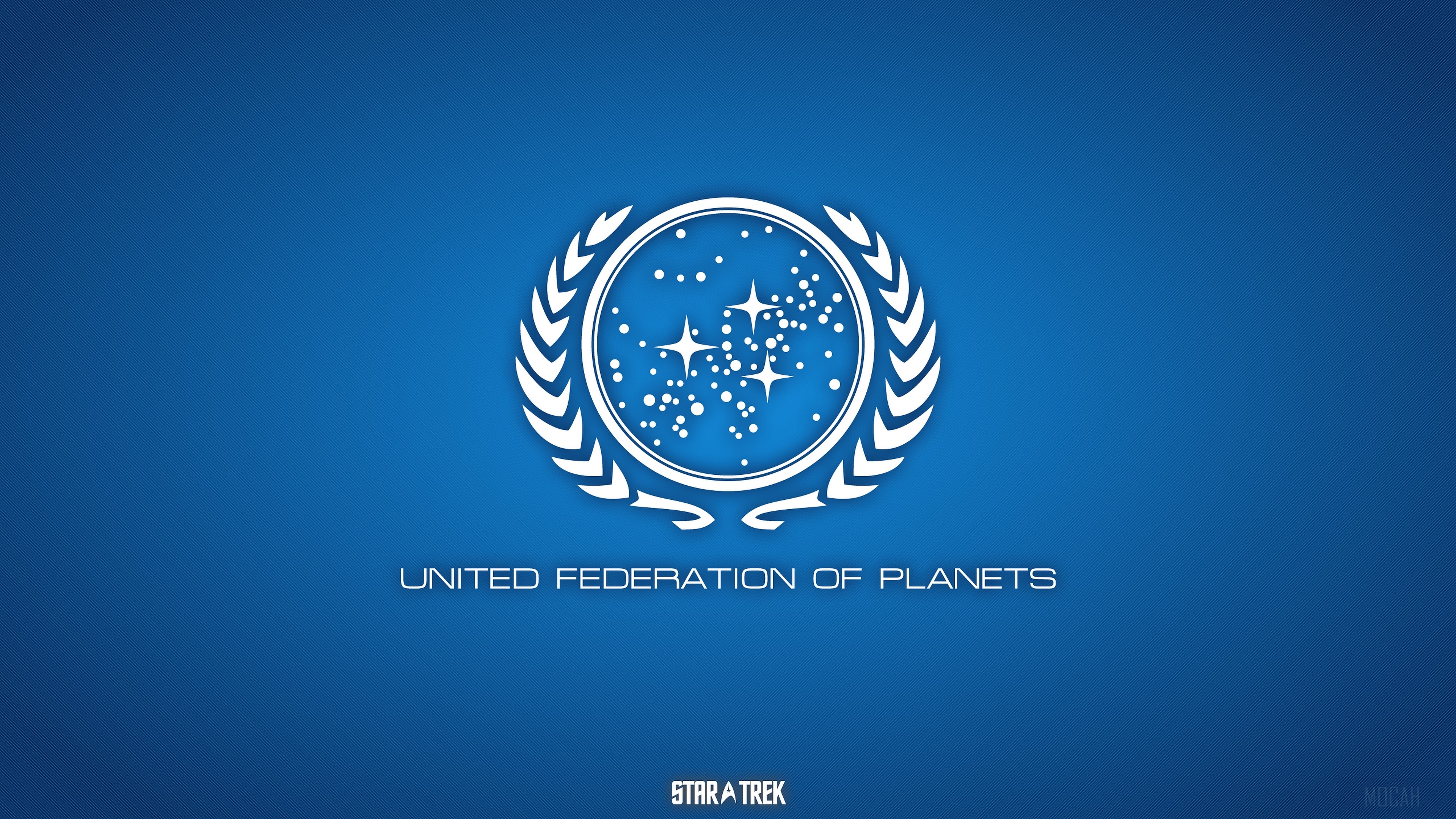 United Federation of Planets Logo from Star Trek HD Wallpaper