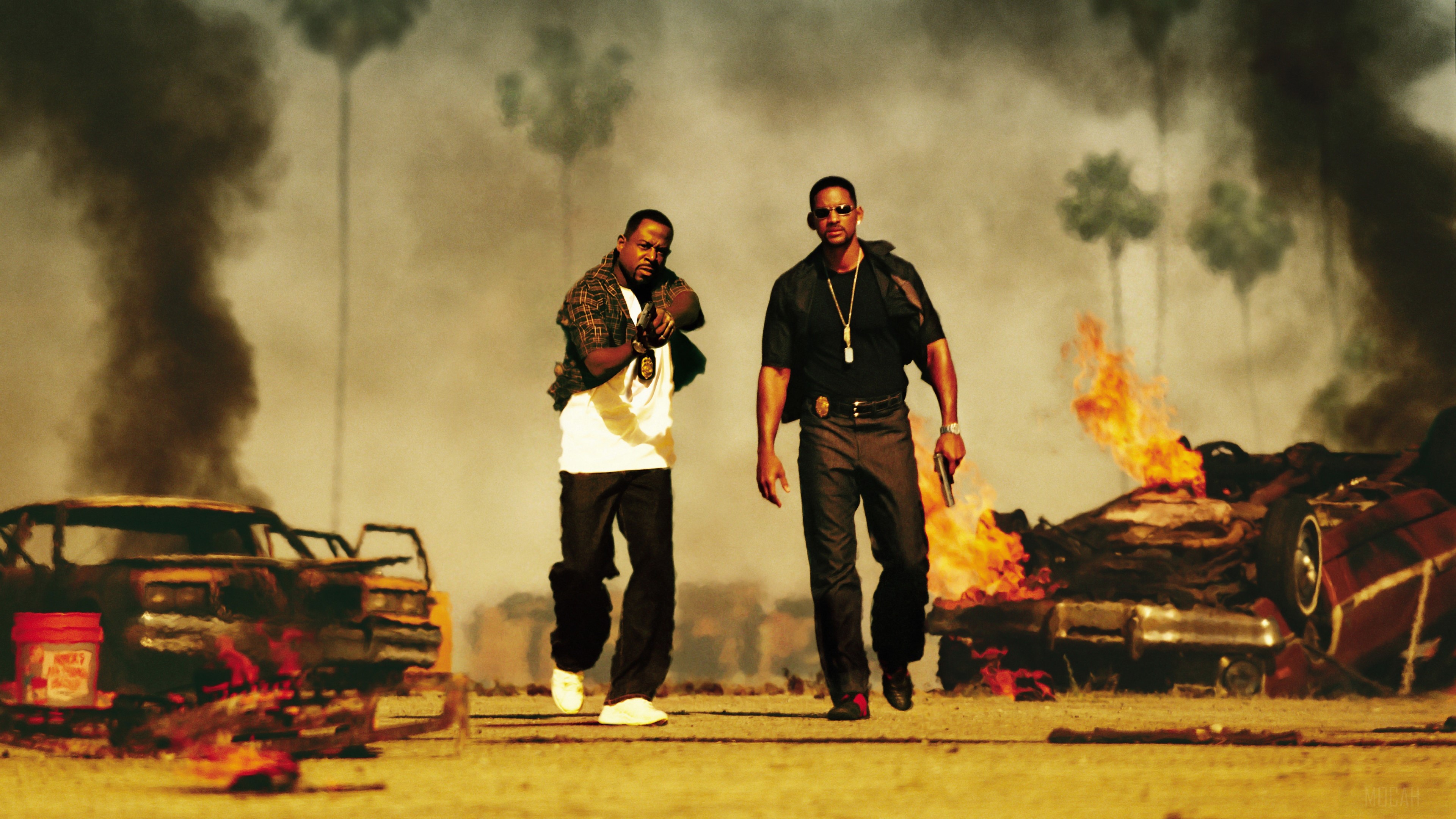Martin Lawrence and Will Smith in Bad Boys 4K HD Wallpaper