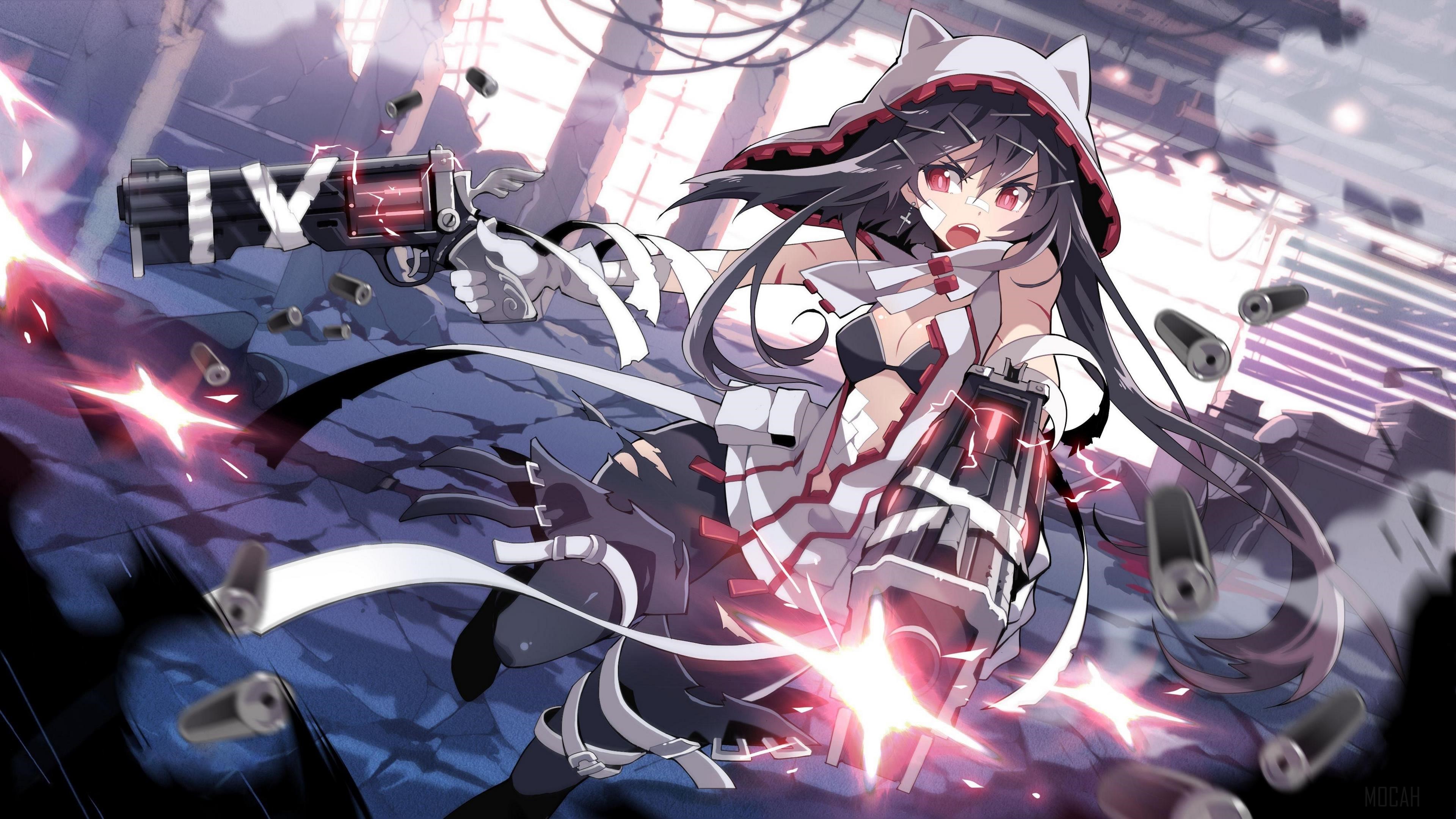 Girl with guns from SoulWorker 4K HD Wallpaper