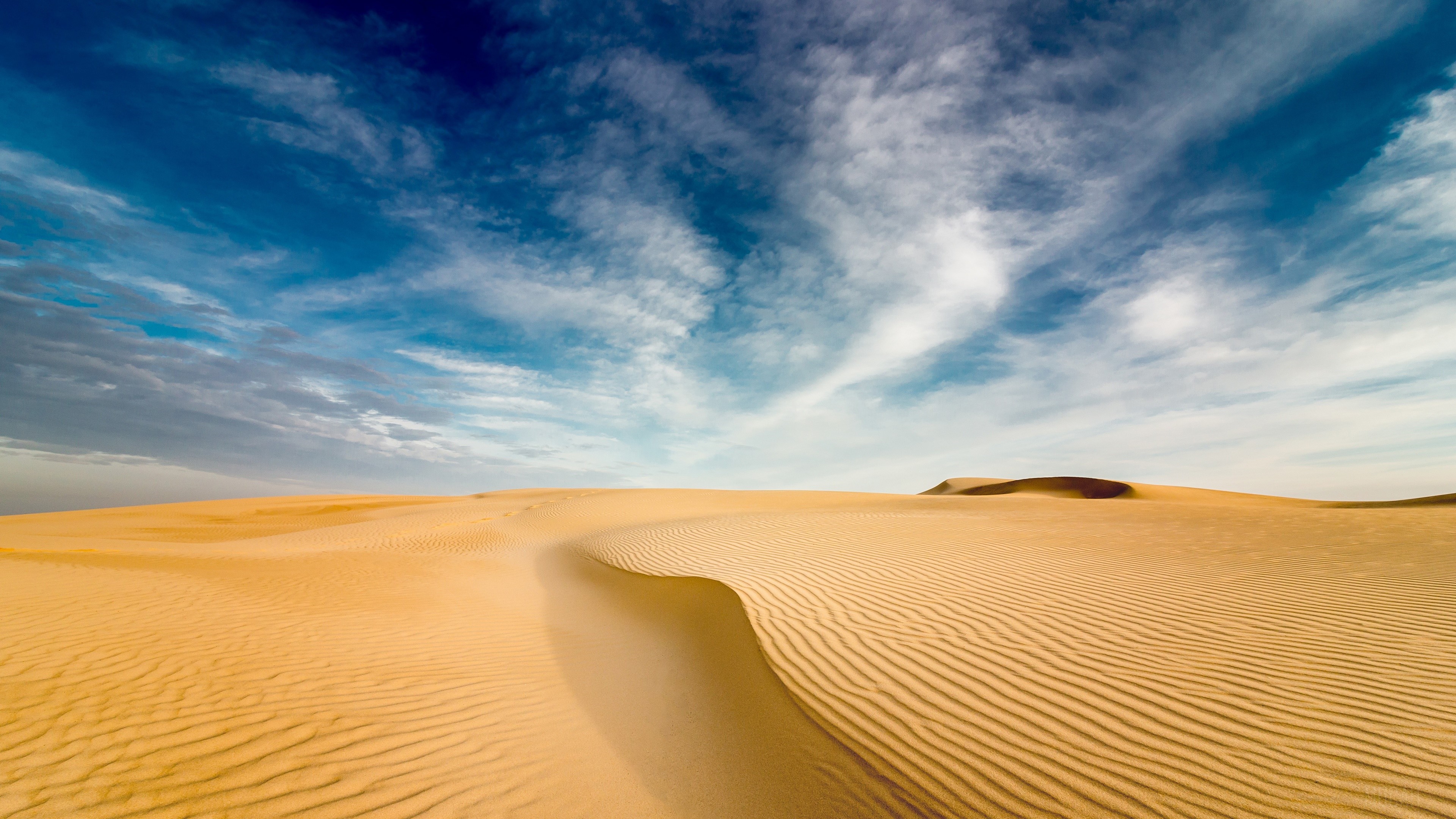 Expansive Desert Landscape With Blue Sky And Clouds Hd Wallpaper Expansive Desert Landscape With Blue Sky And Clouds Hd Wallpaper