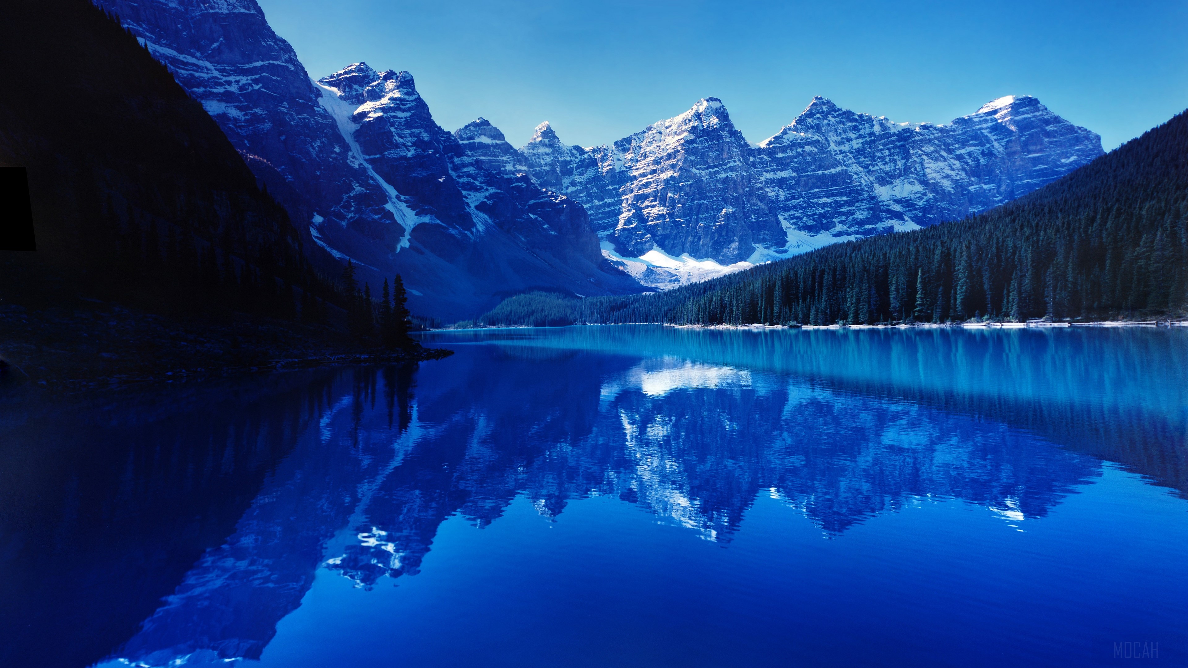 Moraine Lake and Mountains 4K HD Wallpaper